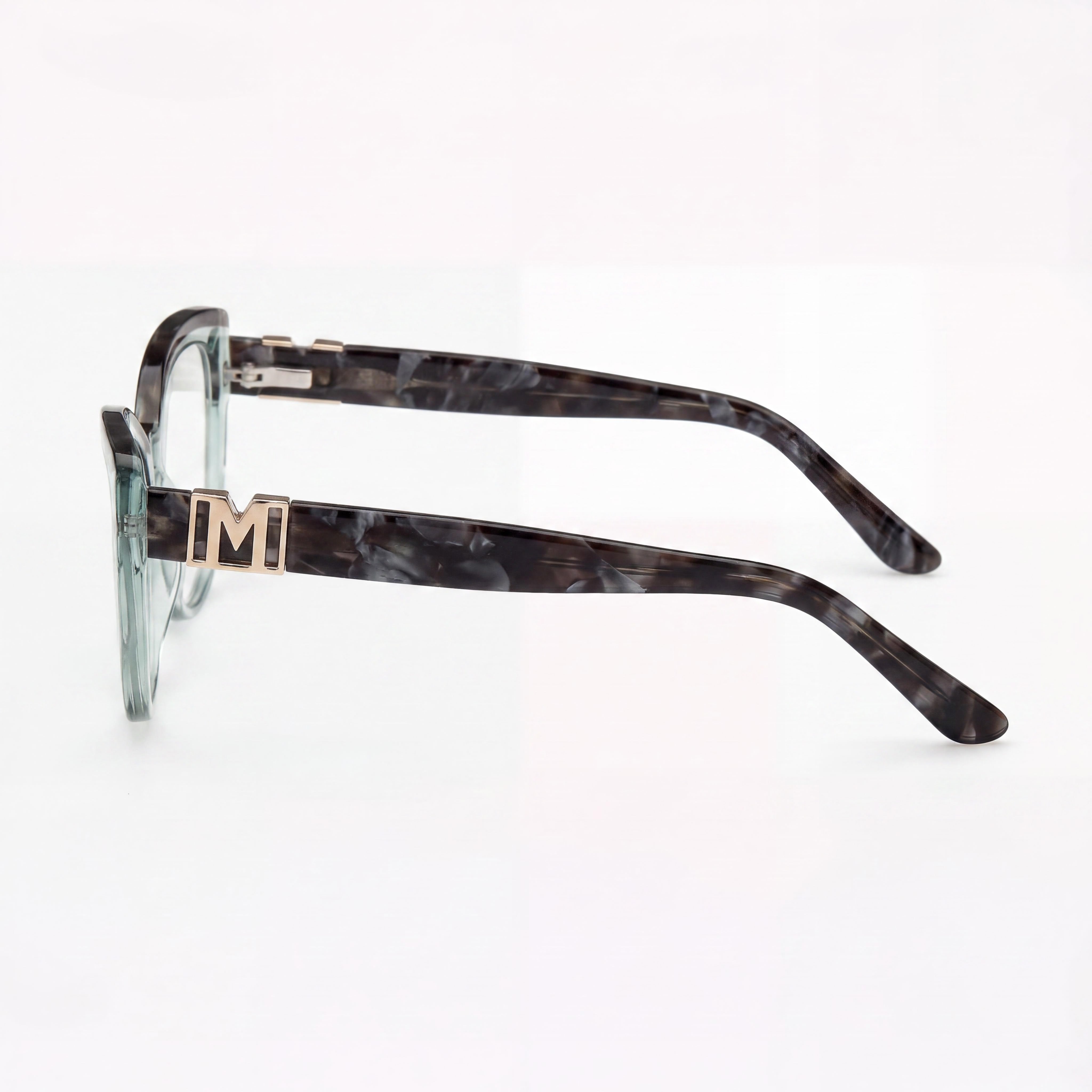 GUESS by Marciano Gm50031 Men's Light Green Plastic Frame Eyewear, Lens 54mm, Bridge 18mm, Temple 140mm, Photo 3