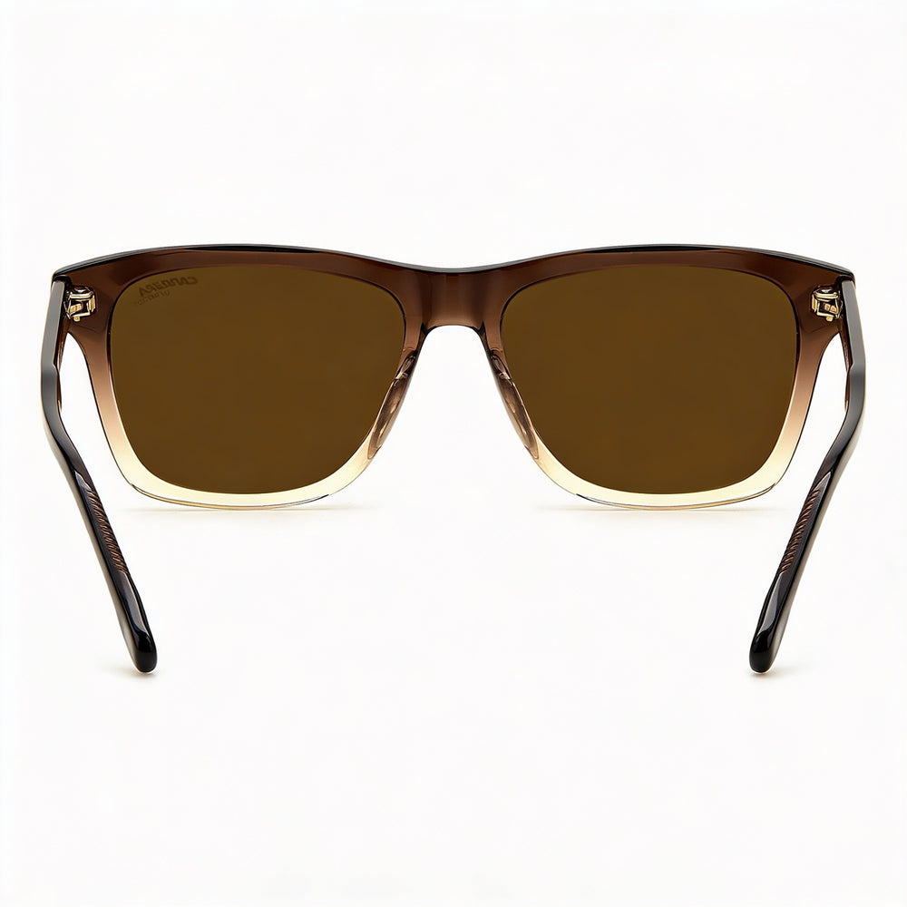 Carrera 266/S Unisex Acetate Sunglasses, Brown Beige Frame, Shaded Brown Beige Lenses, 100% UV Non-Polarized, 53mm