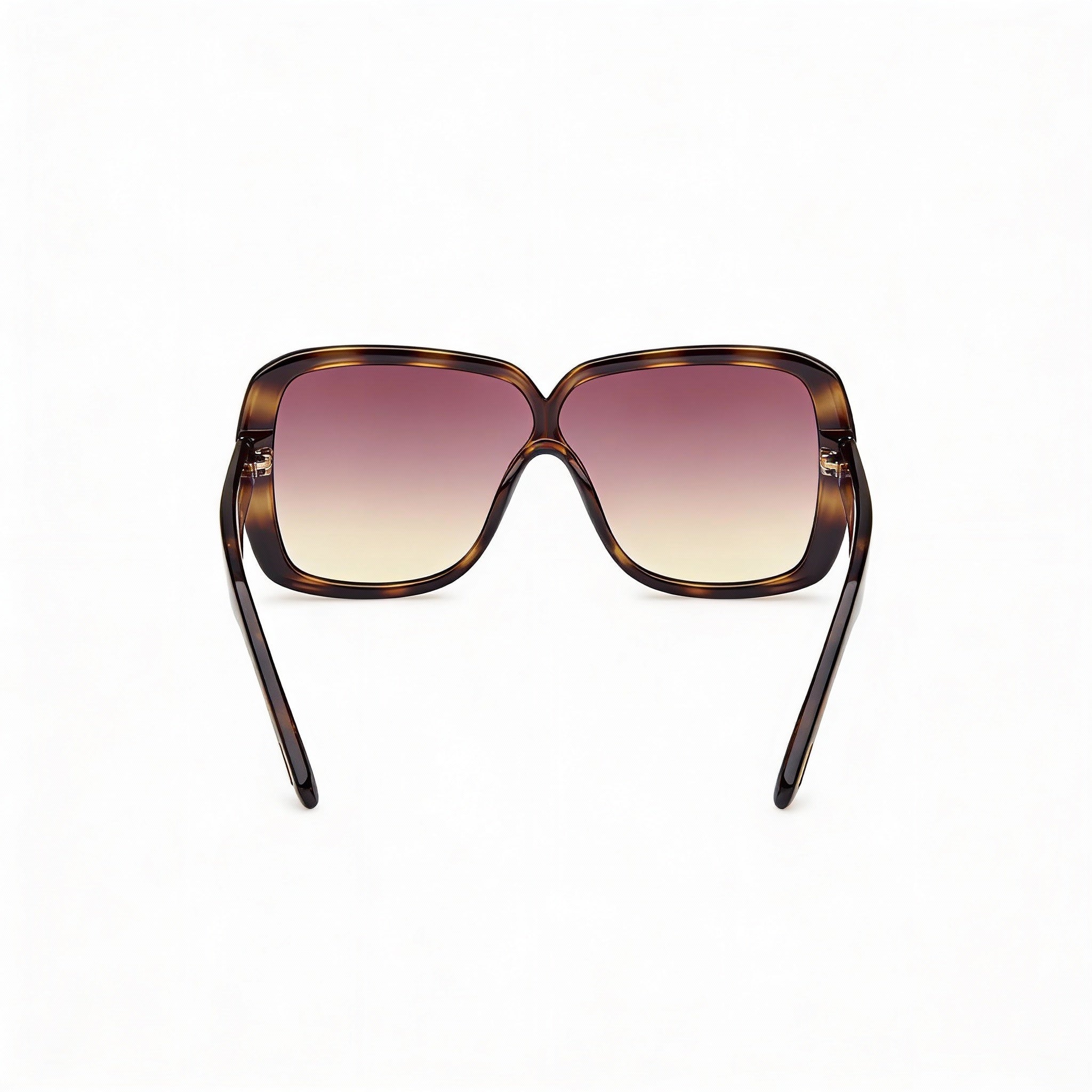 Tom Ford FT1037 MARILYN Women's Sunglasses, Dark Tortoise Plastic Frame, Gradient Violet Mirror Lenses, 61mm, Photo 4