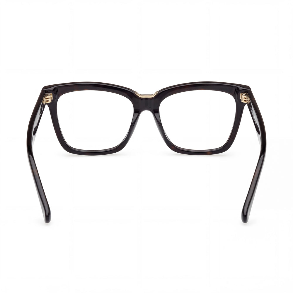 MaxMara Mm5111 Men's Glasses with Shiny Black Plastic Frame, Polycarbonate Lenses, 54mm