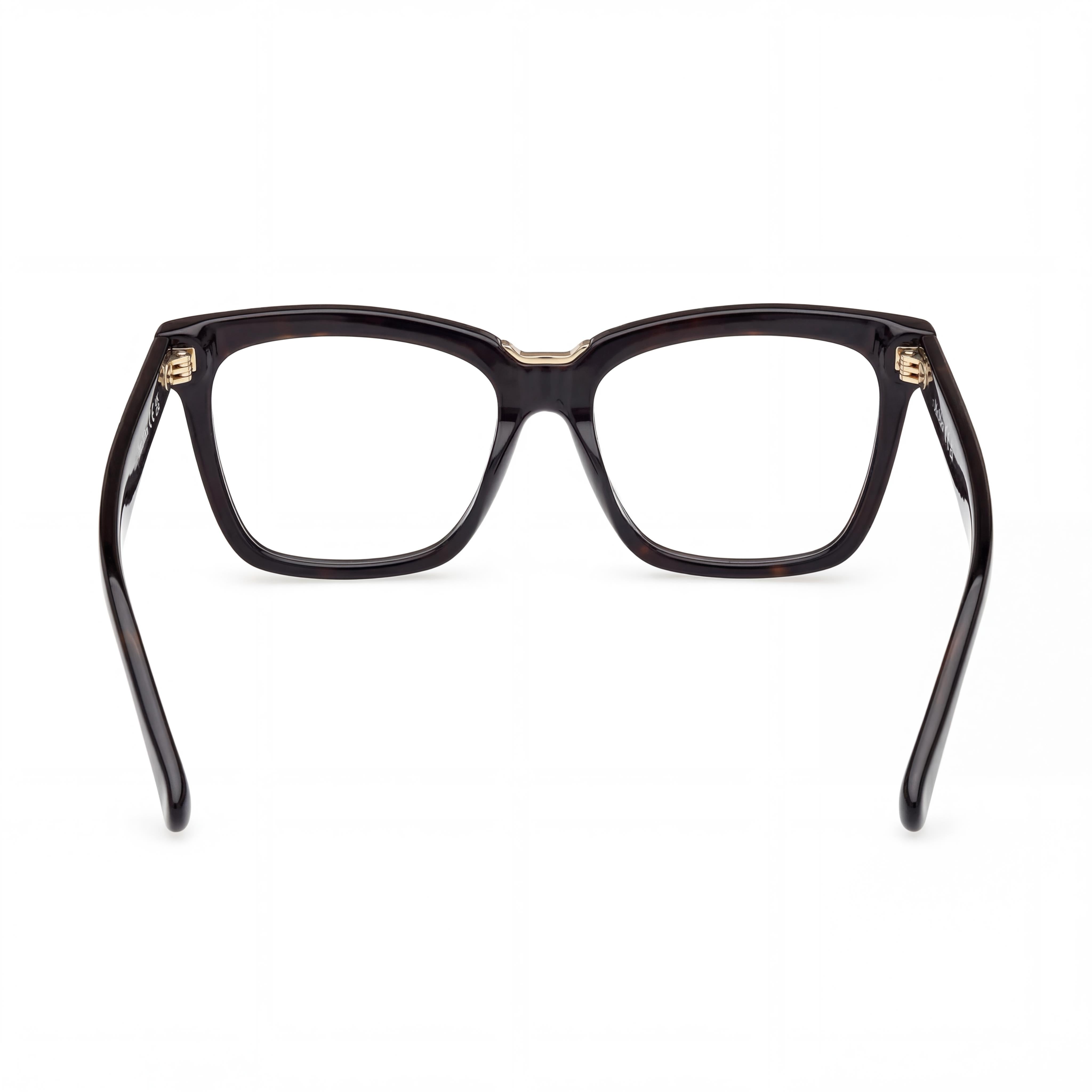 MaxMara Mm5111 Men's Glasses with Shiny Black Plastic Frame, Polycarbonate Lenses, 54mm, Photo 3