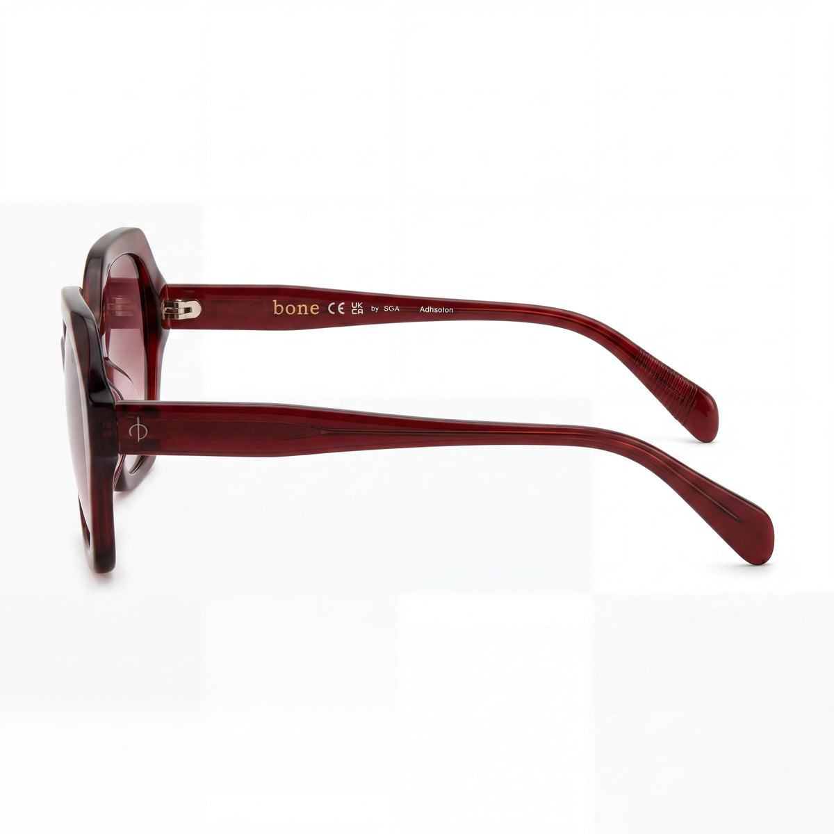 Rag & Bone Modern Heritage Burgundy Pink Sunglasses for Women, 55mm, Photo 3