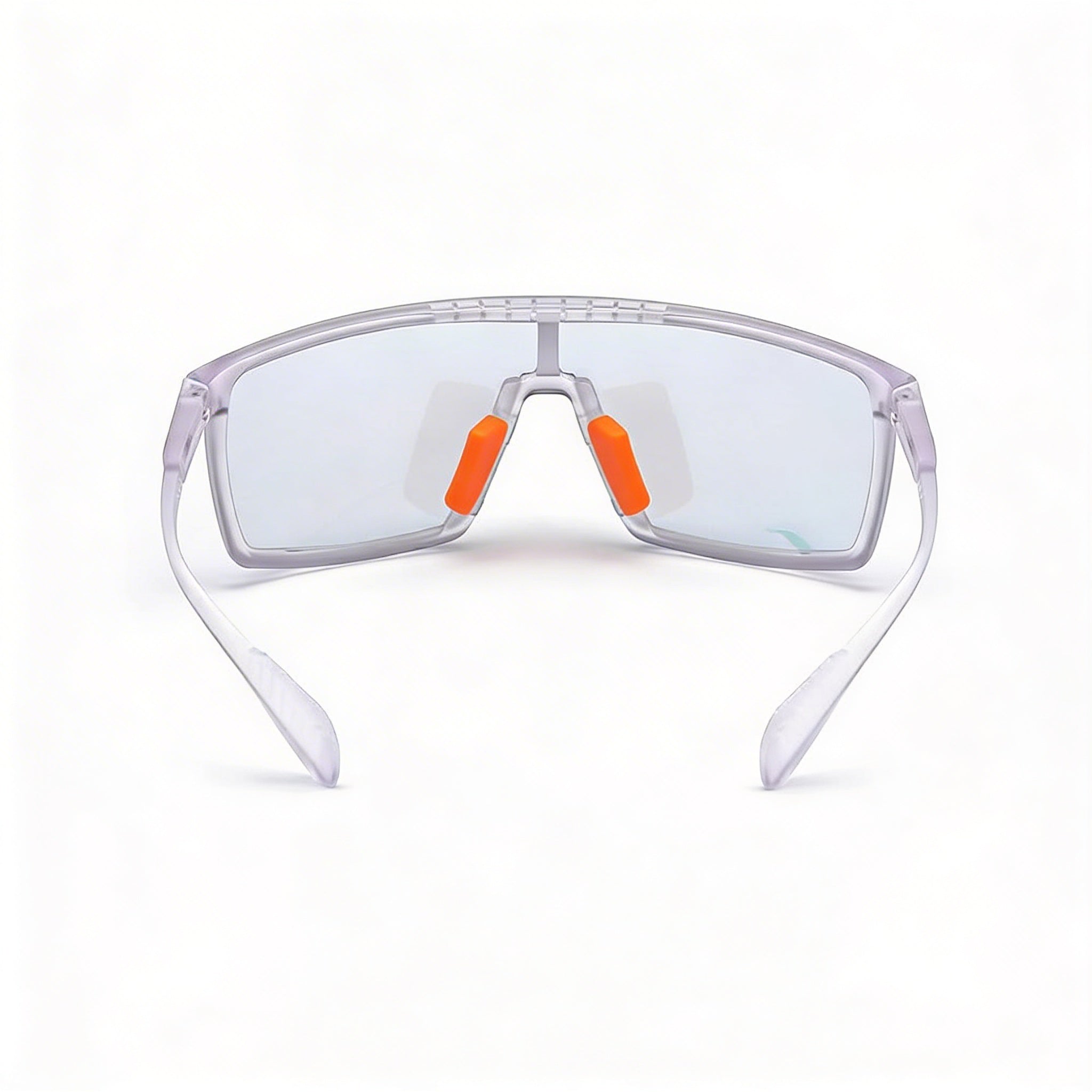 adidas Classic Unisex Plástico Cristal Gris Espejo Naranja Espejo Fotocromático Lentes Negras 55mm, Photo 4