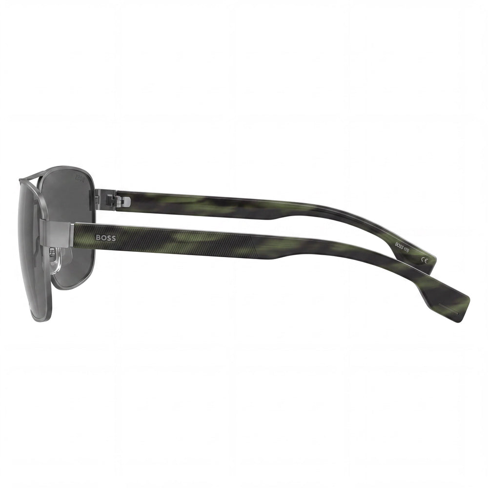Hugo Boss BOSS 1240/S Men's Alloy Steel Dark Ruthenium UV Protection Polycarbonate Lens Sunglasses 60-15-140