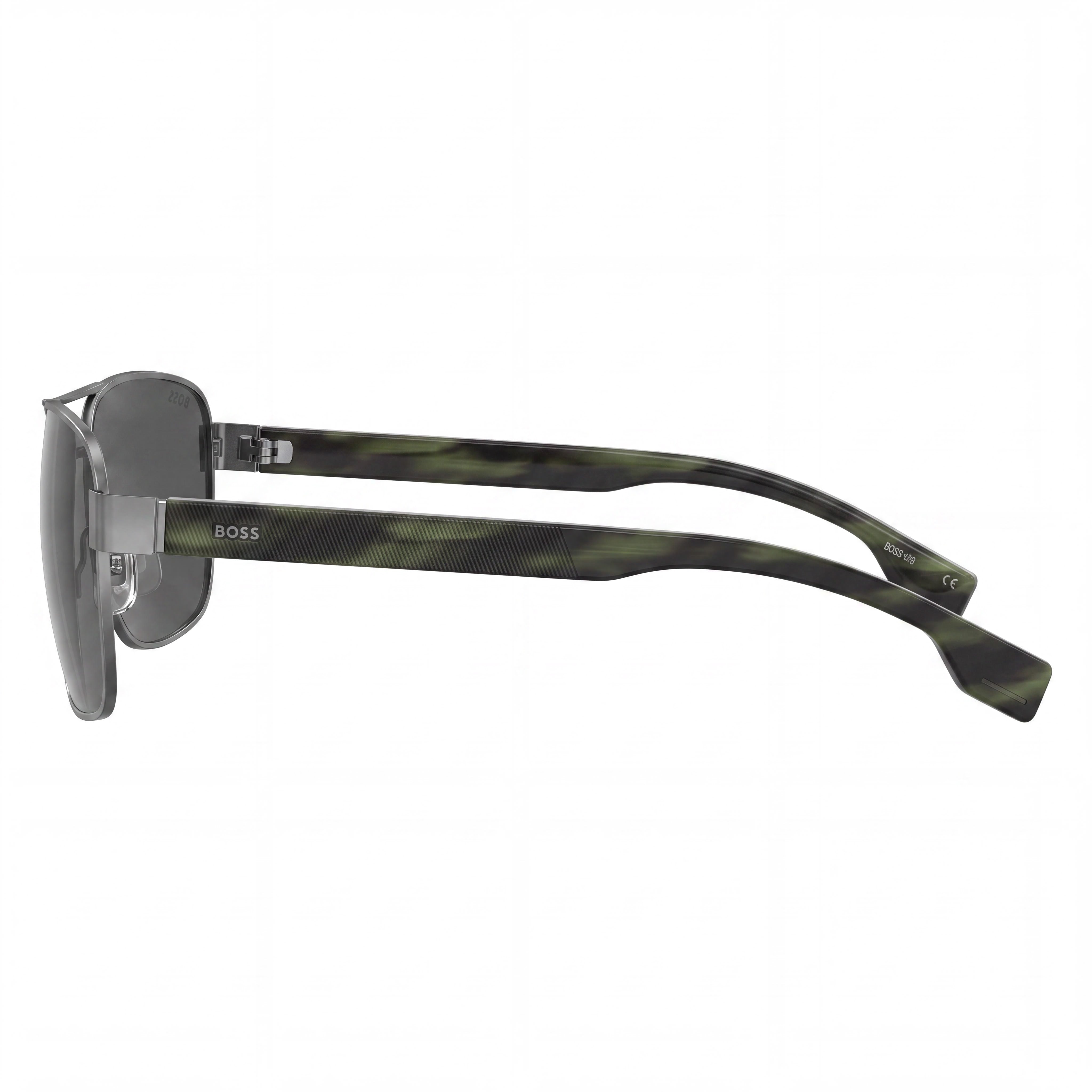 Hugo Boss BOSS 1240/S Men's Alloy Steel Dark Ruthenium UV Protection Polycarbonate Lens Sunglasses 60-15-140, Photo 3