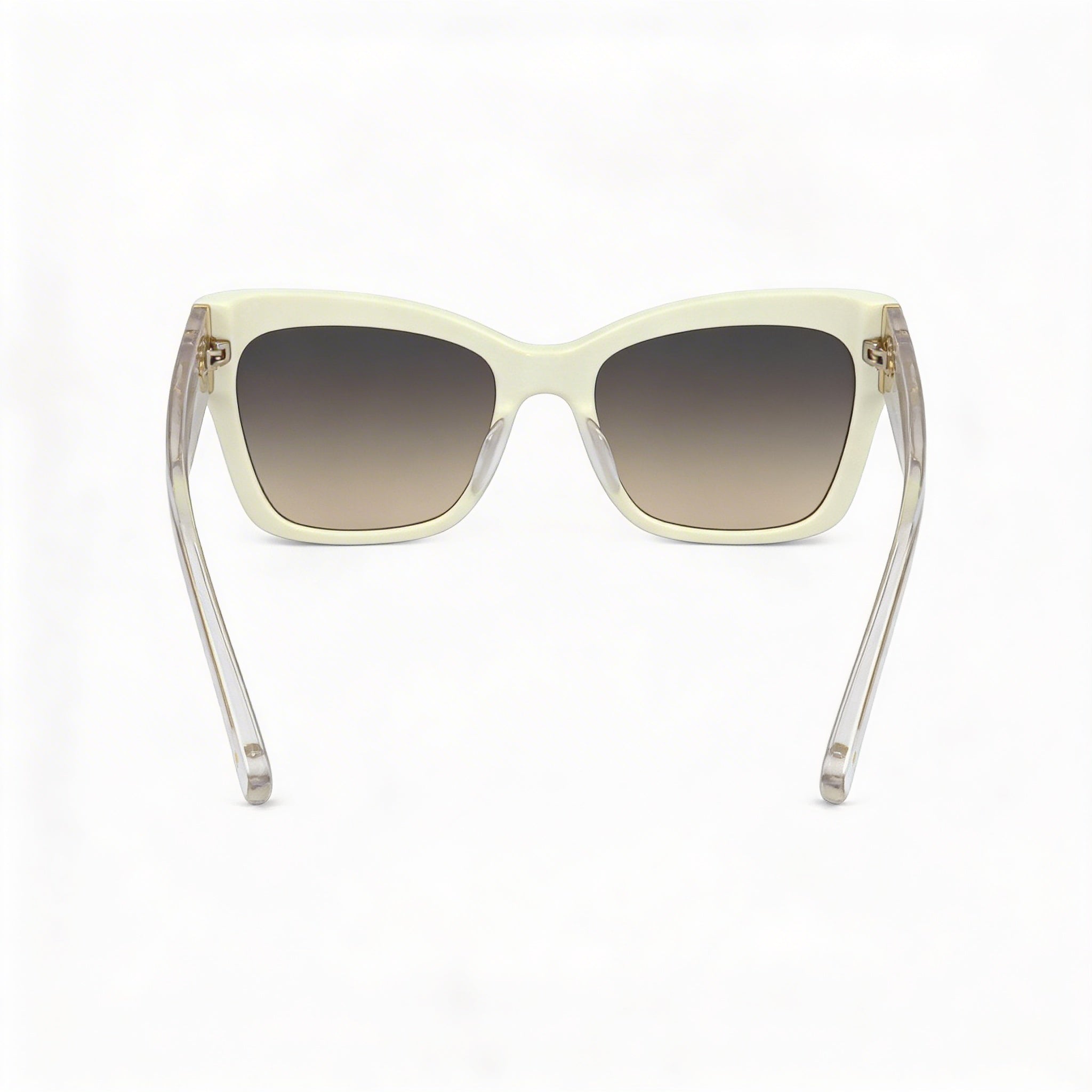 kate spade new york Seasonal Women's Acetate UV Protection Sunglasses, White Brown Frame, Brown Ochre Lenses 53mm, Photo 4