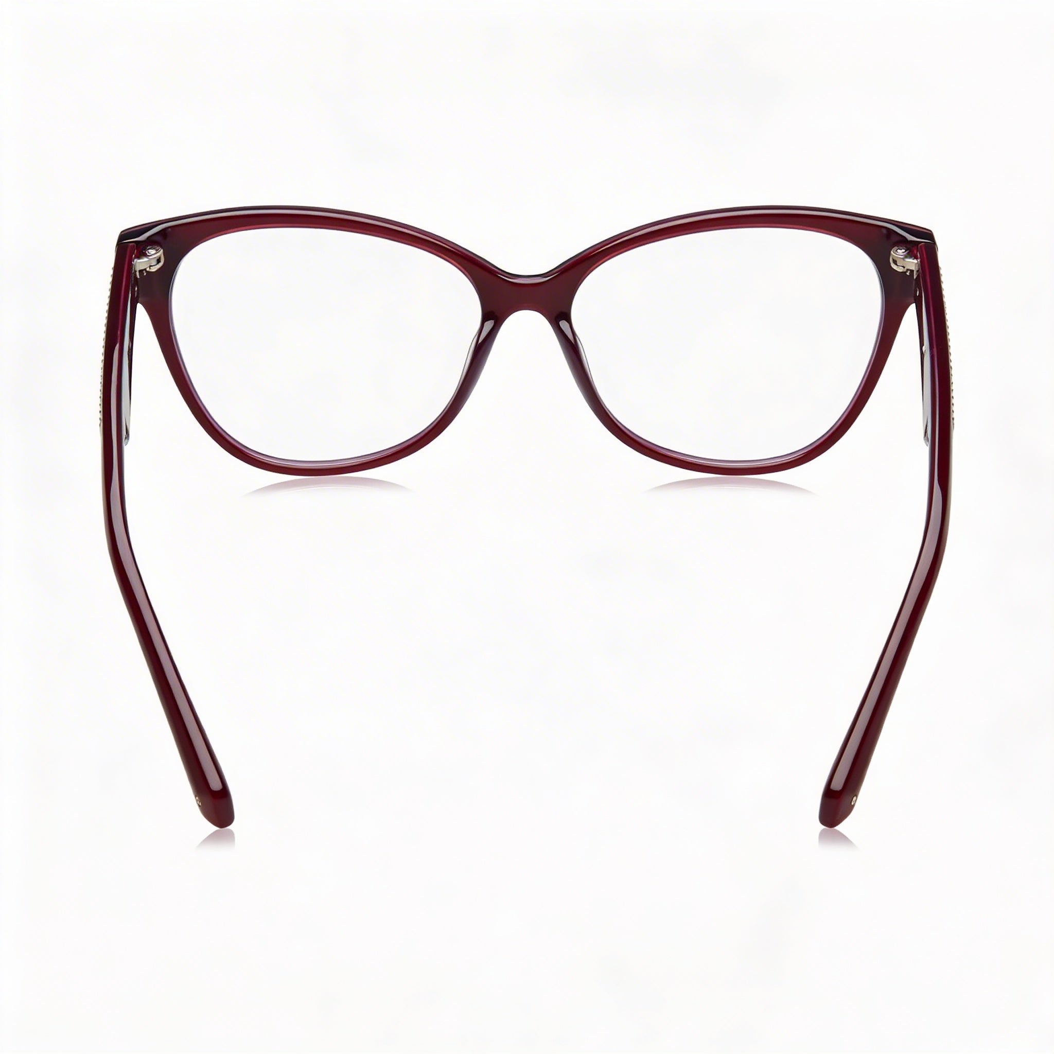 Swarovski Modern Unisex Sunglasses with Glossy Purple Frame and Polycarbonate Lenses, Size 55mm, Photo 4