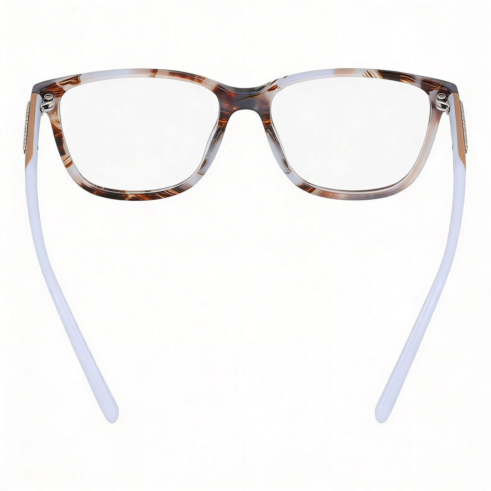 Cole Haan Men's Ch5043 Brown Tortoise Metal Frame Eyewear with Clear Lenses (53-16-135)