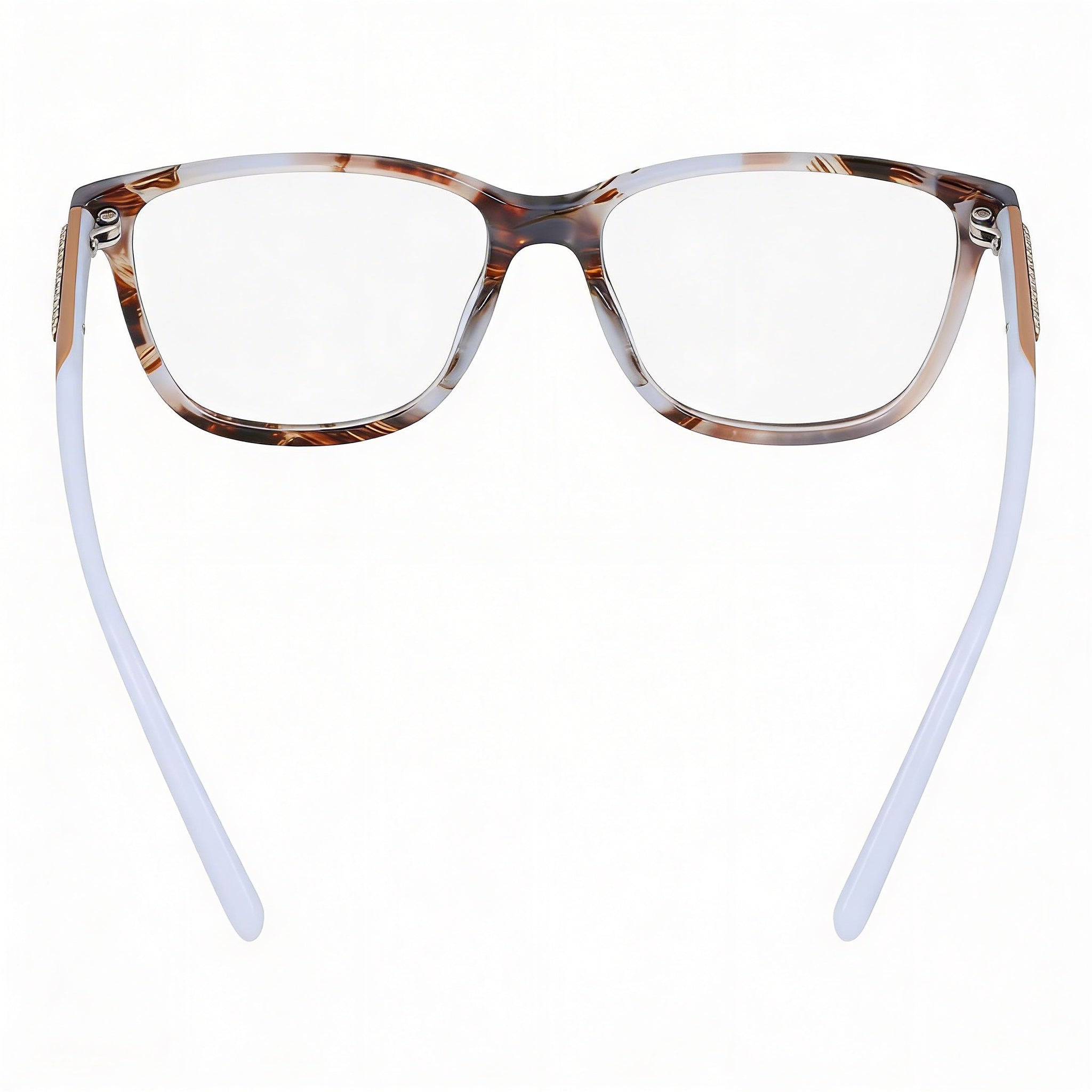 Gafas Cole Haan Ch5043 para hombre, con montura metálica en carey marrón y lentes transparentes (53-16-135), Photo 3