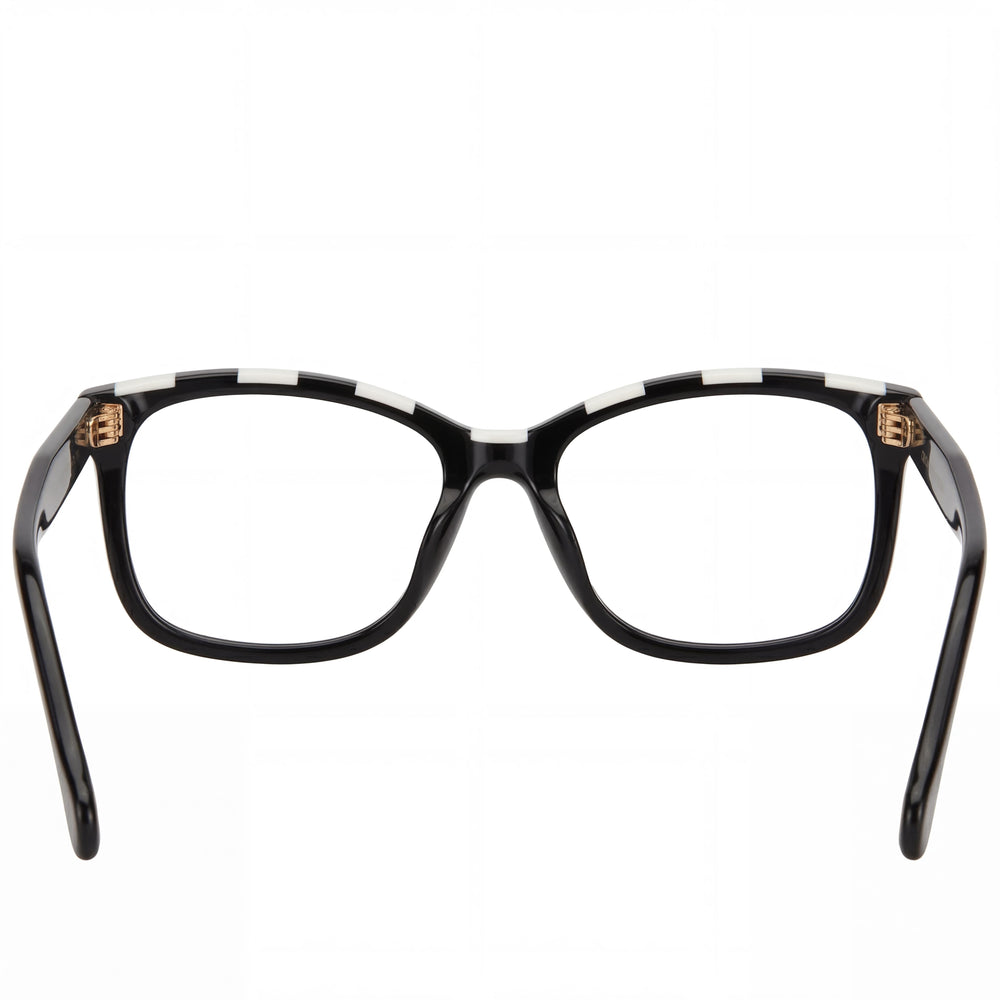 Carolina Herrera Women's Her 0147 Modern Black White Acetate Eyeglasses 54mm
