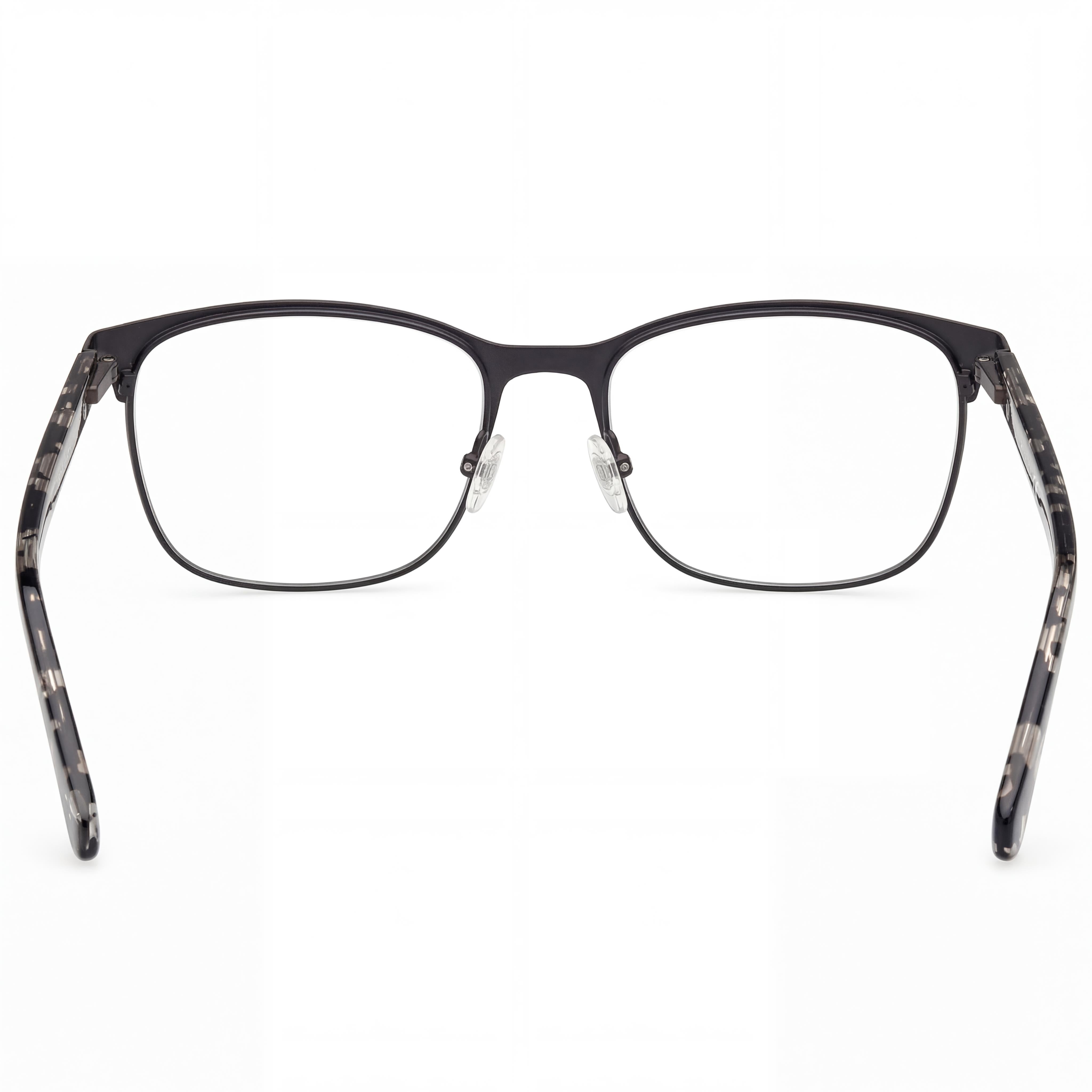 GANT Modern Eyewear for Men, featuring a Matte Black Metal Frame with Polarized Clear Polycarbonate Lenses, 53mm, Photo 4