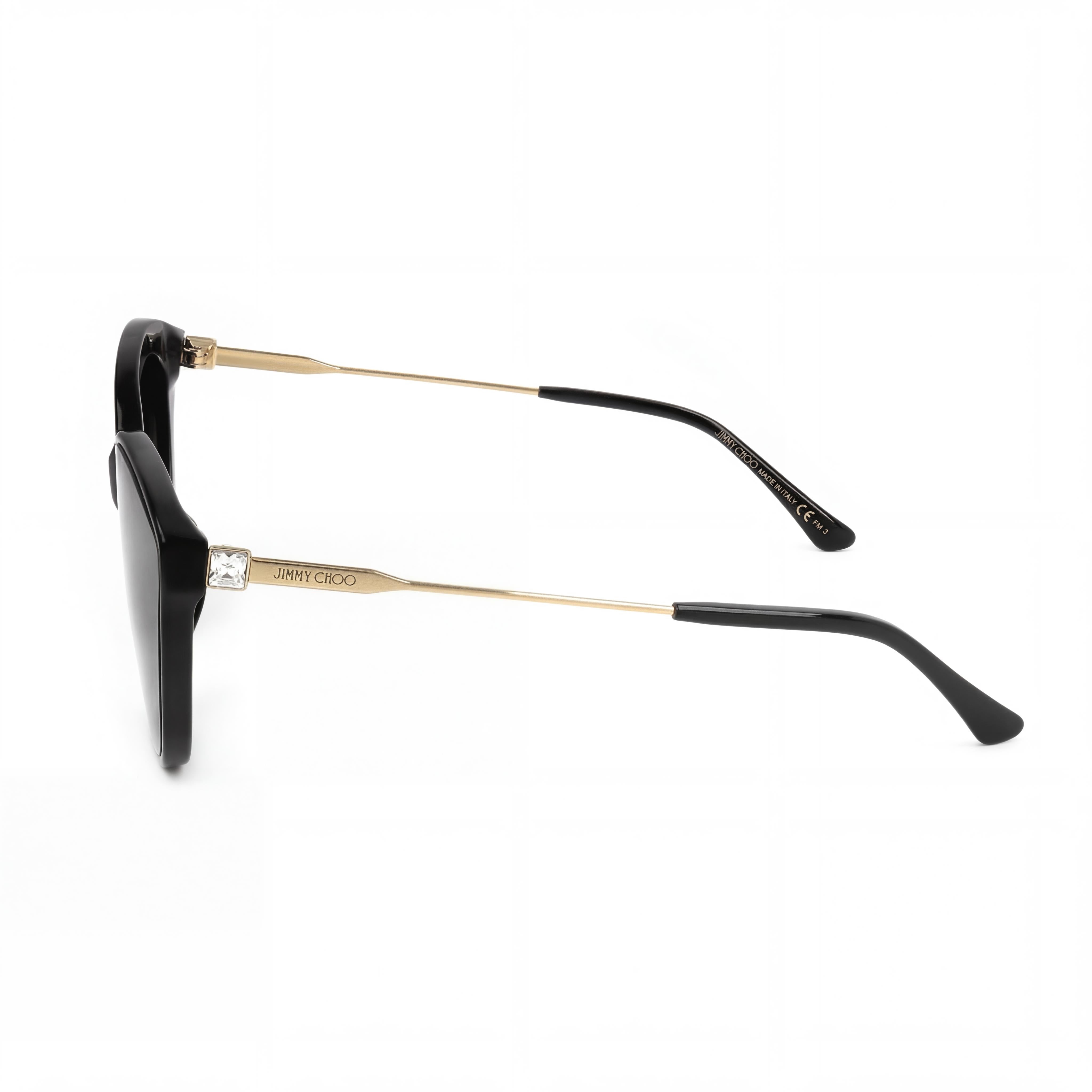 Jimmy Choo Vic/F/Sk Black Cat Eye Sunglasses for Women, 64mm, Photo 3