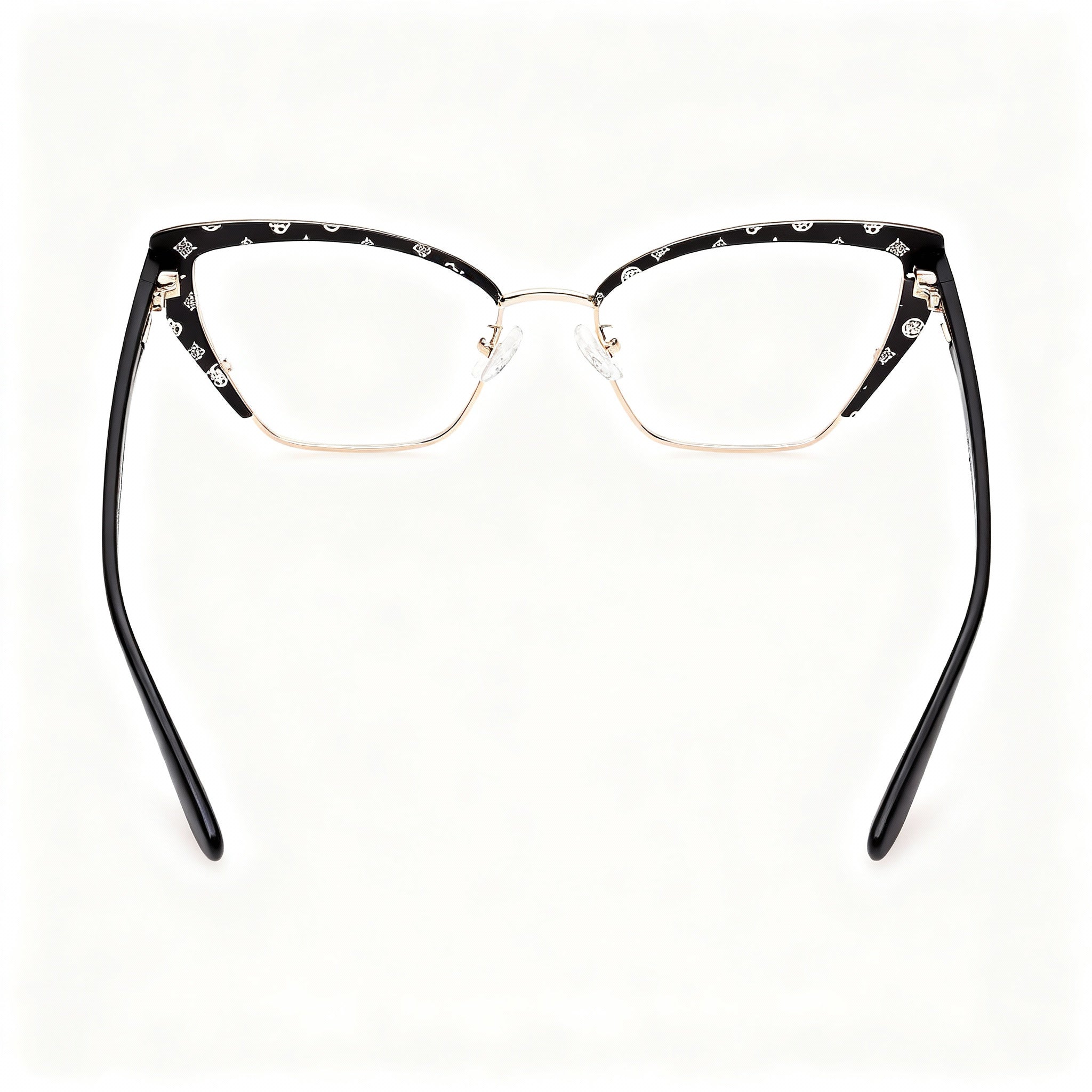 Marcolin GU50122 Women’s Metal Eyewear, Matte Black, Multicoloured Composite Lenses, 54-16-145mm, Photo 3