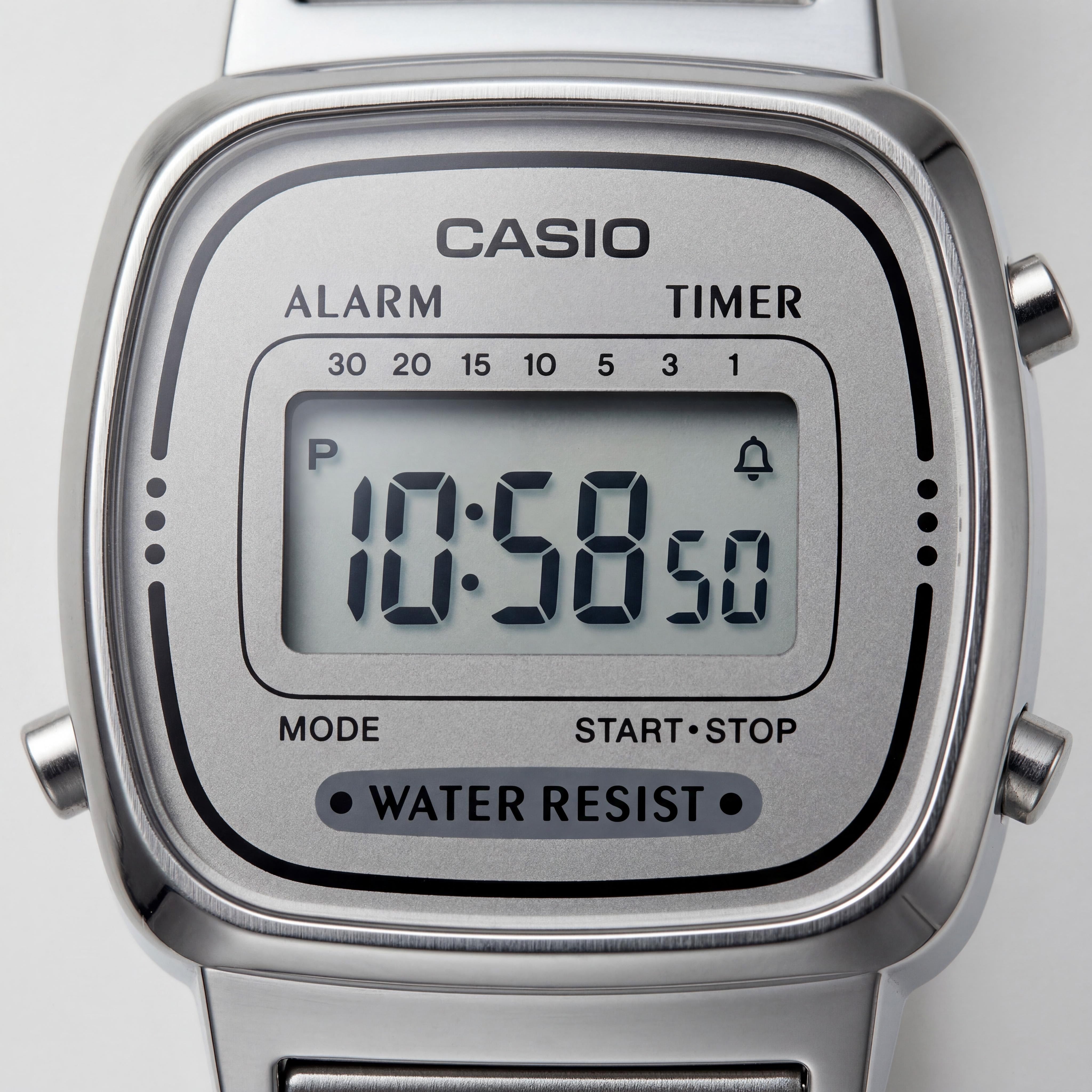 Casio Illuminator Women's Silver/Grey Stainless Steel Shock-Resistant Watch 30mm Case, Photo 2