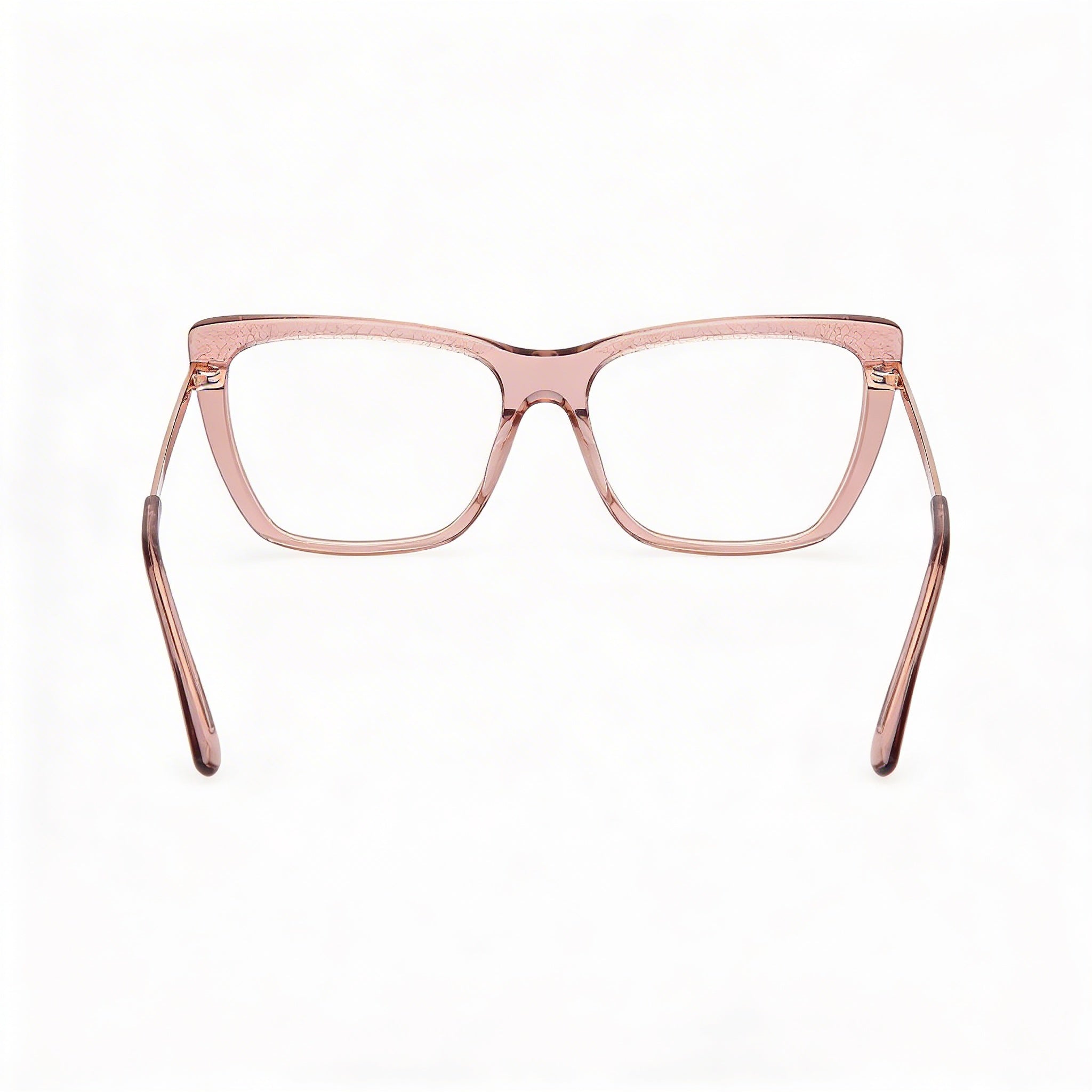 Guess Clásico Women's Eyewear, Plastic Frame in Shiny Beige, Black Polycarbonate Lenses, 54mm Lens Width, Photo 2