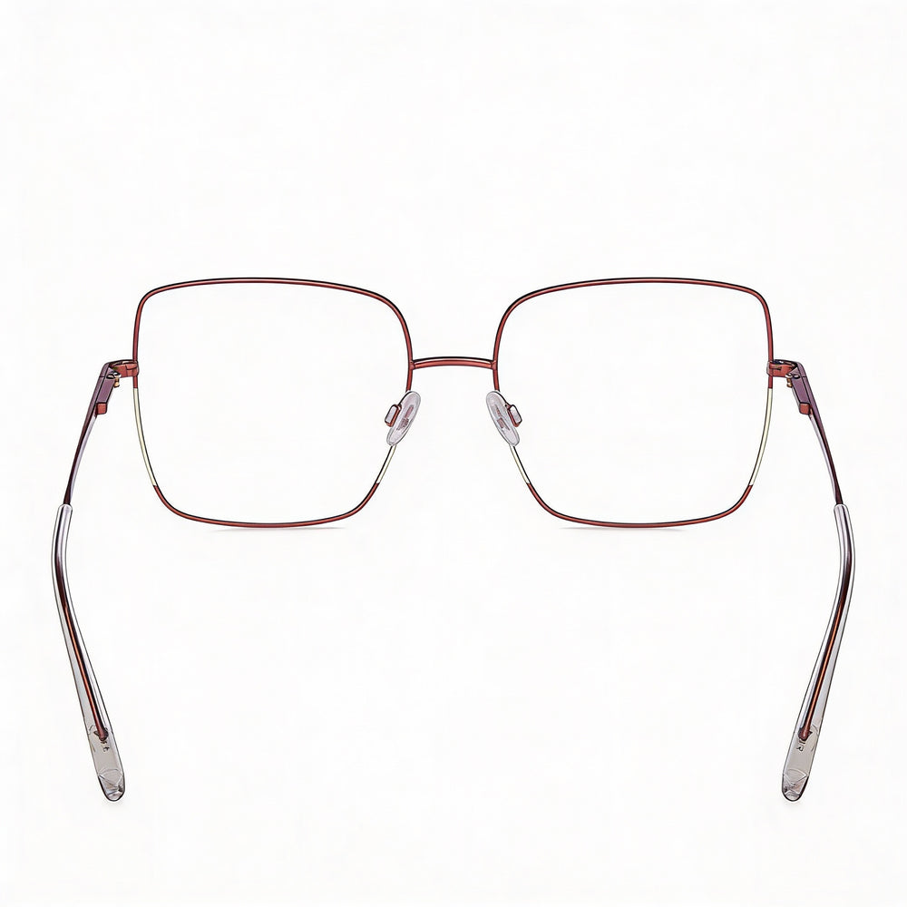 Missoni Eyewear Women's Burgundy Ivory Metal Optical Eyeglasses Lens 55mm Bridge 17mm Temple 140mm