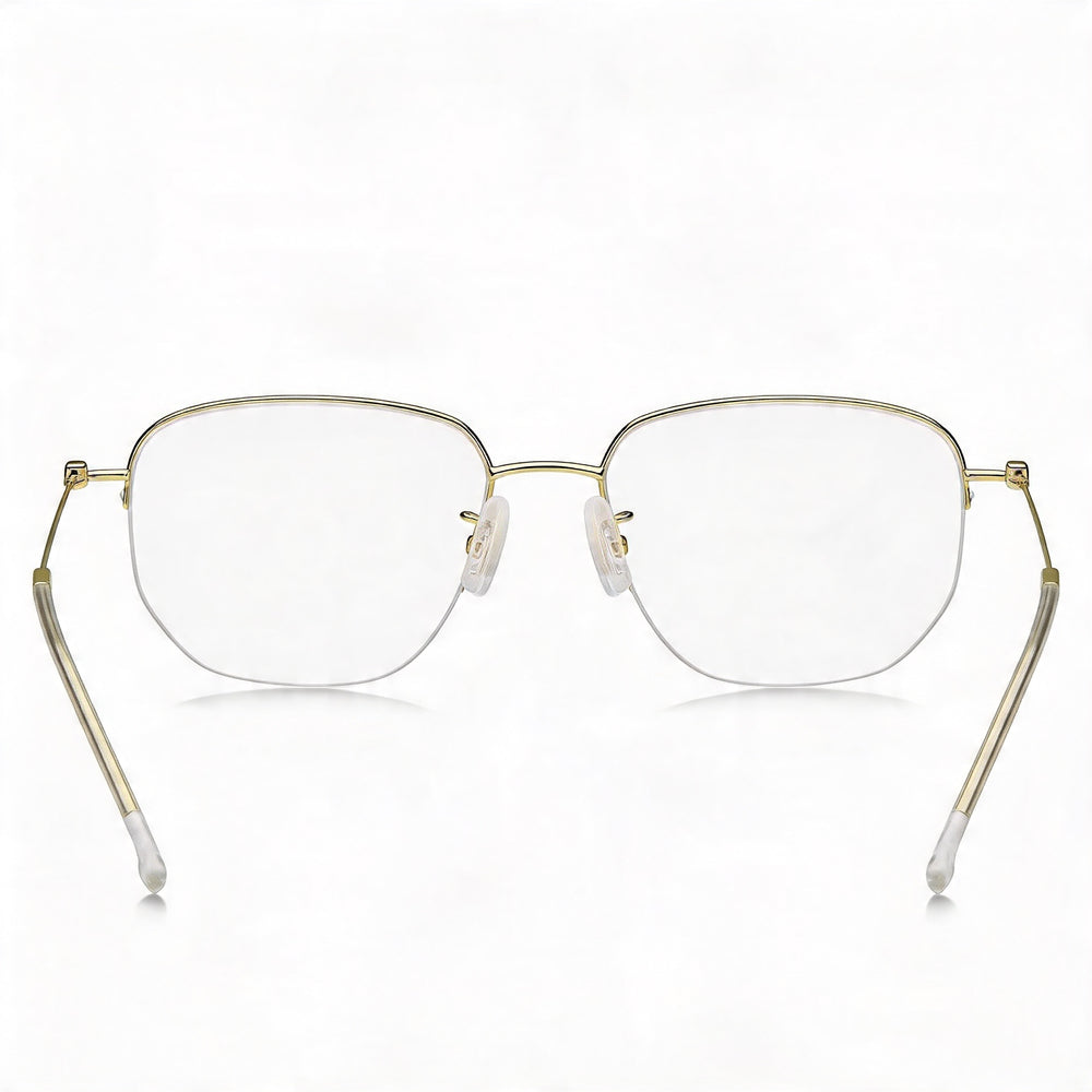 Gafas de sol informales unisex Hugo Boss, aleación de acero dorado, lentes de policarbonato no polarizadas, ancho de lente de 54 mm, puente de 18 mm