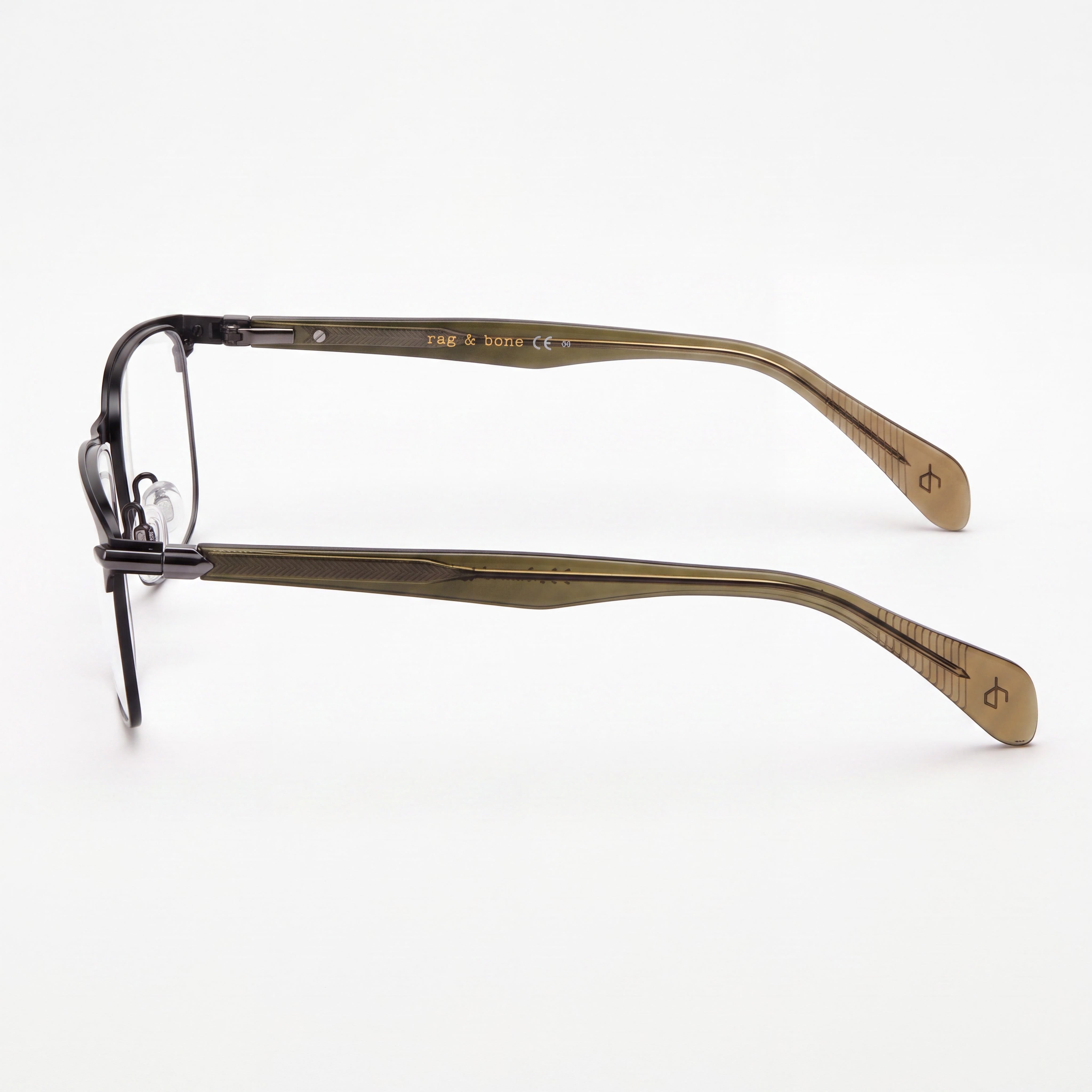 rag & bone Rnb7046 Gafas de sol de policarbonato para mujer, montura de aleación de acero gris, 55 mm, Photo 2