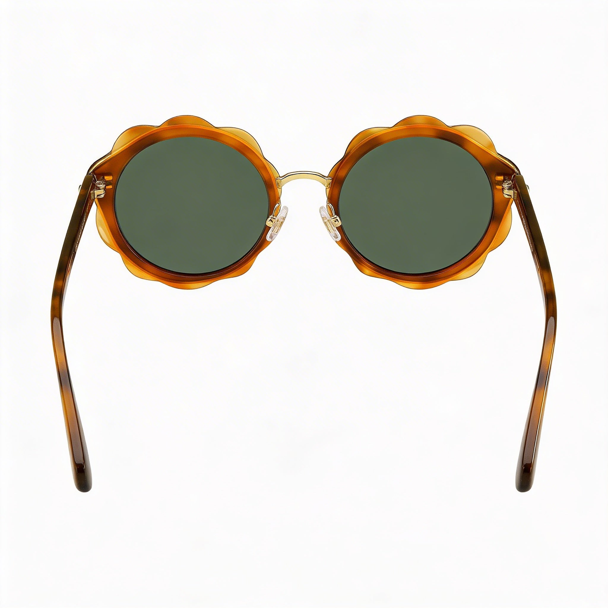 Gafas de sol Kate Spade New York Karrie/S para mujer, redondas, de plástico, con protección UV, color marrón y verde, 52 mm, Photo 3