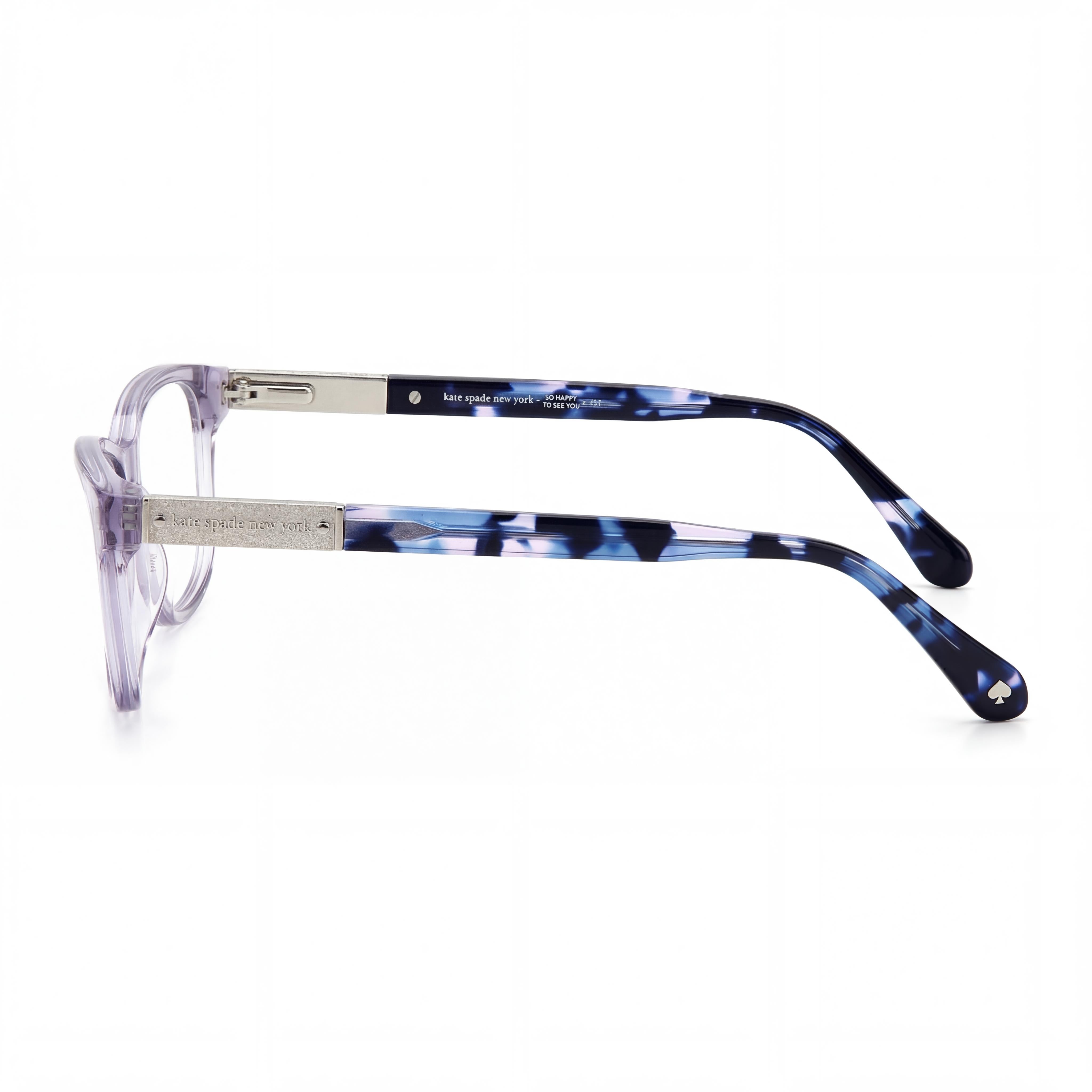 kate spade new york Modern Women's Eyewear with Lilac Acetate Frame and Polycarbonate Lenses 49mm, Photo 2