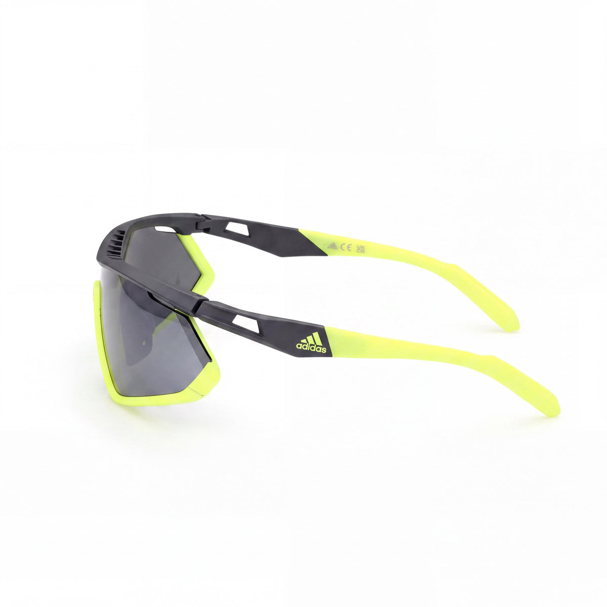 Gafas de sol para hombre adidas con montura de acetato gris y lentes grises con protección UV, Photo 3