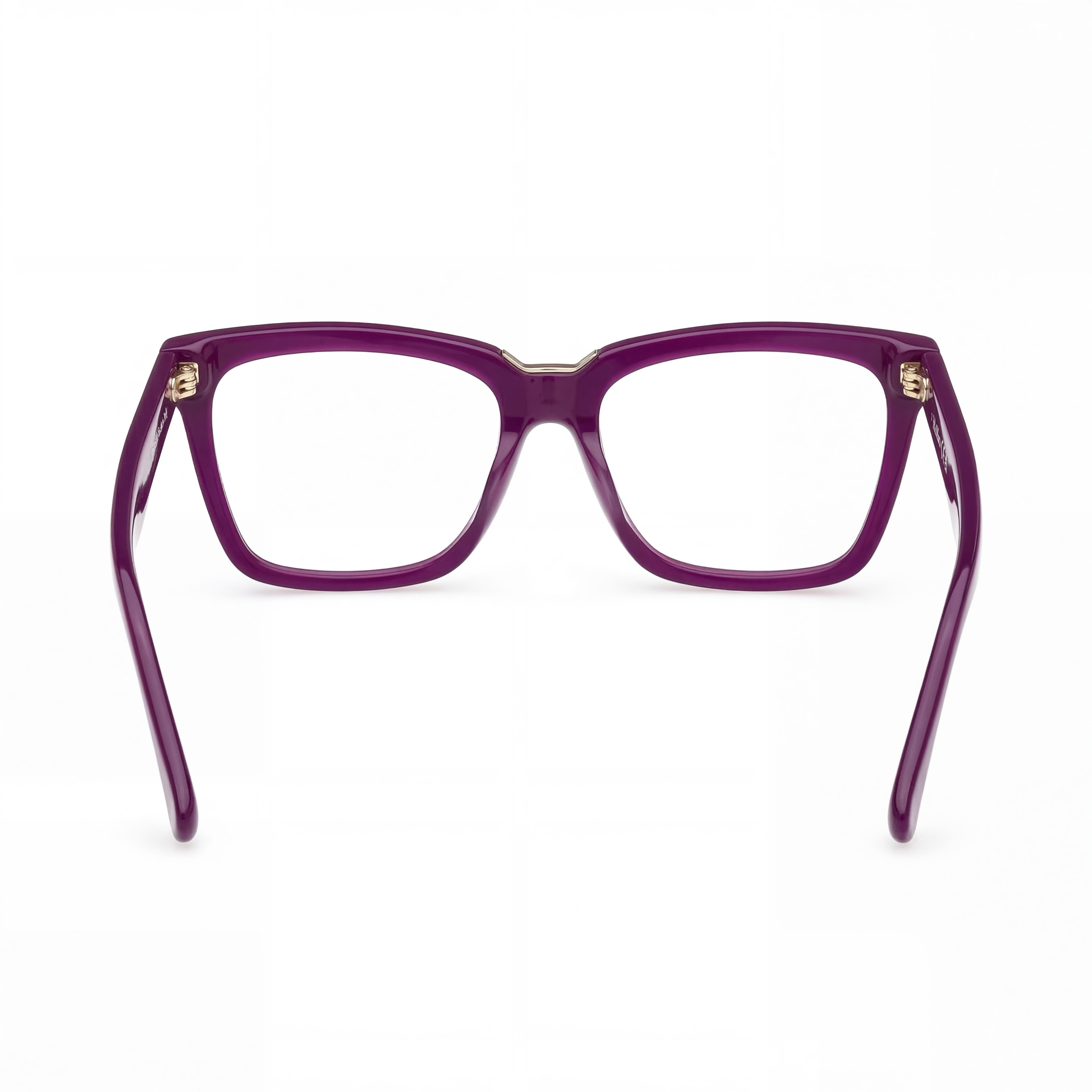 MaxMara MM5111 Women's Shiny Violet Plastic Frame Polycarbonate Glasses, Size 54-16-140mm, Photo 3