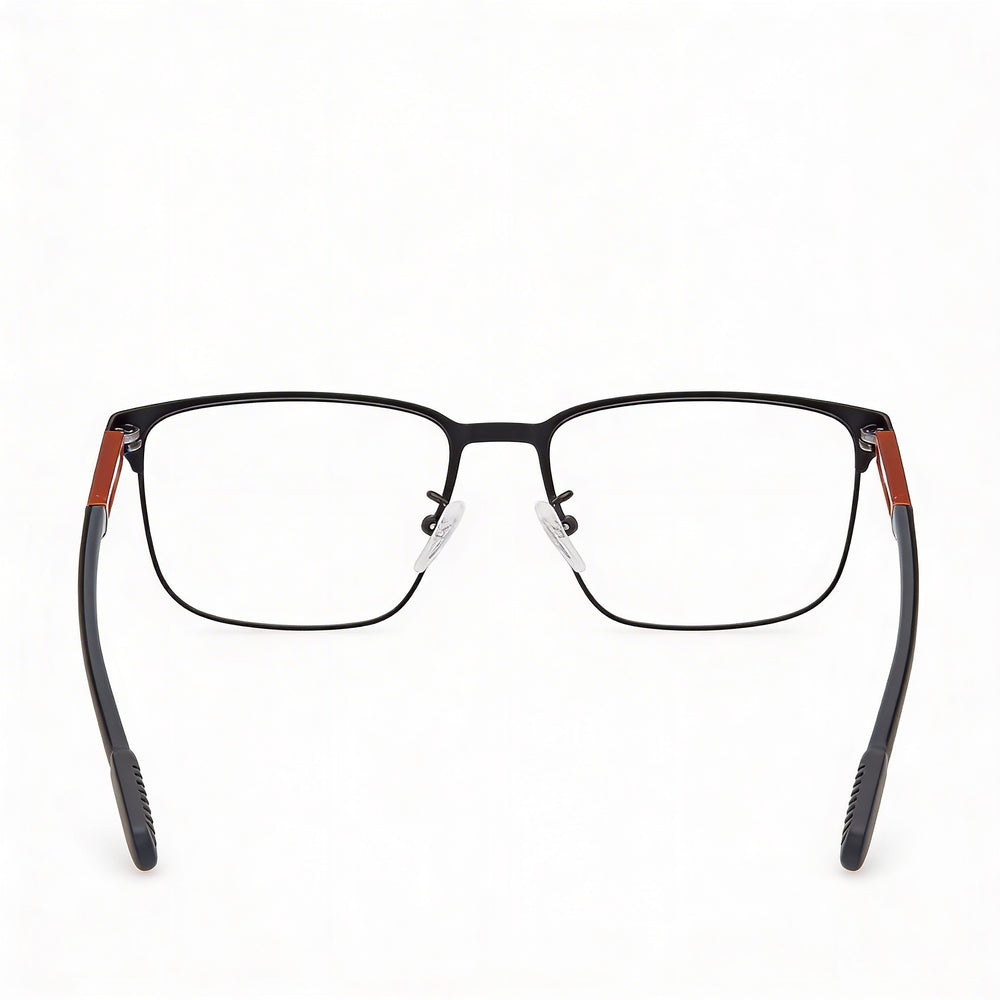 Gafas ópticas Adidas Navigator de metal negro para hombre, listas para lentes de prescripción, ancho de lente 52 mm, ancho de puente 16 mm, longitud de patilla 145 mm