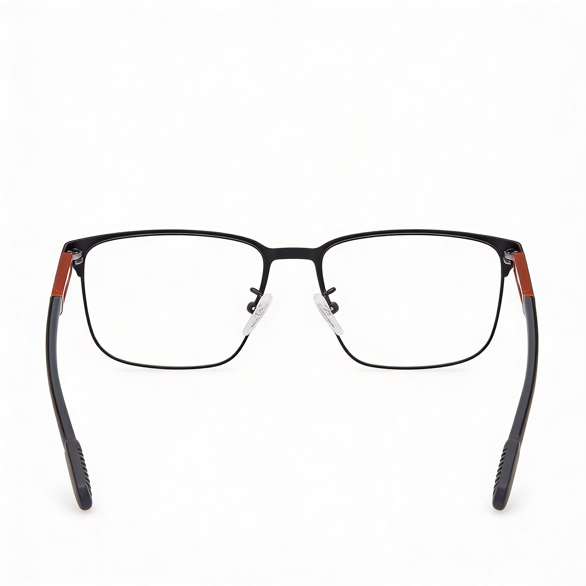 Gafas ópticas Adidas Navigator de metal negro para hombre, listas para lentes de prescripción, ancho de lente 52 mm, ancho de puente 16 mm, longitud de patilla 145 mm, Photo 3