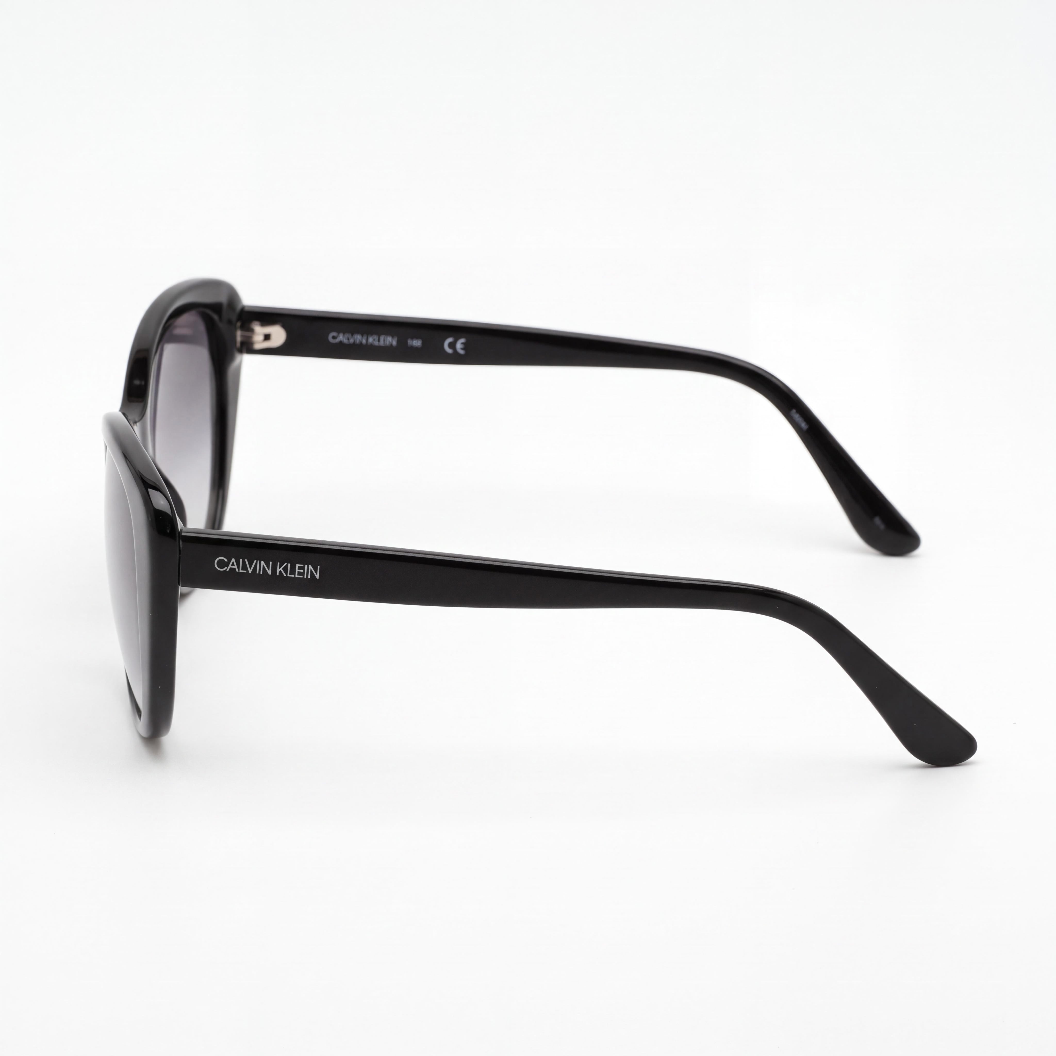 Calvin Klein Ck19560s Women's Plastic Sunglasses, Black Gradient Grey Frame, Gradient Grey UV Lenses, 57mm, Photo 3