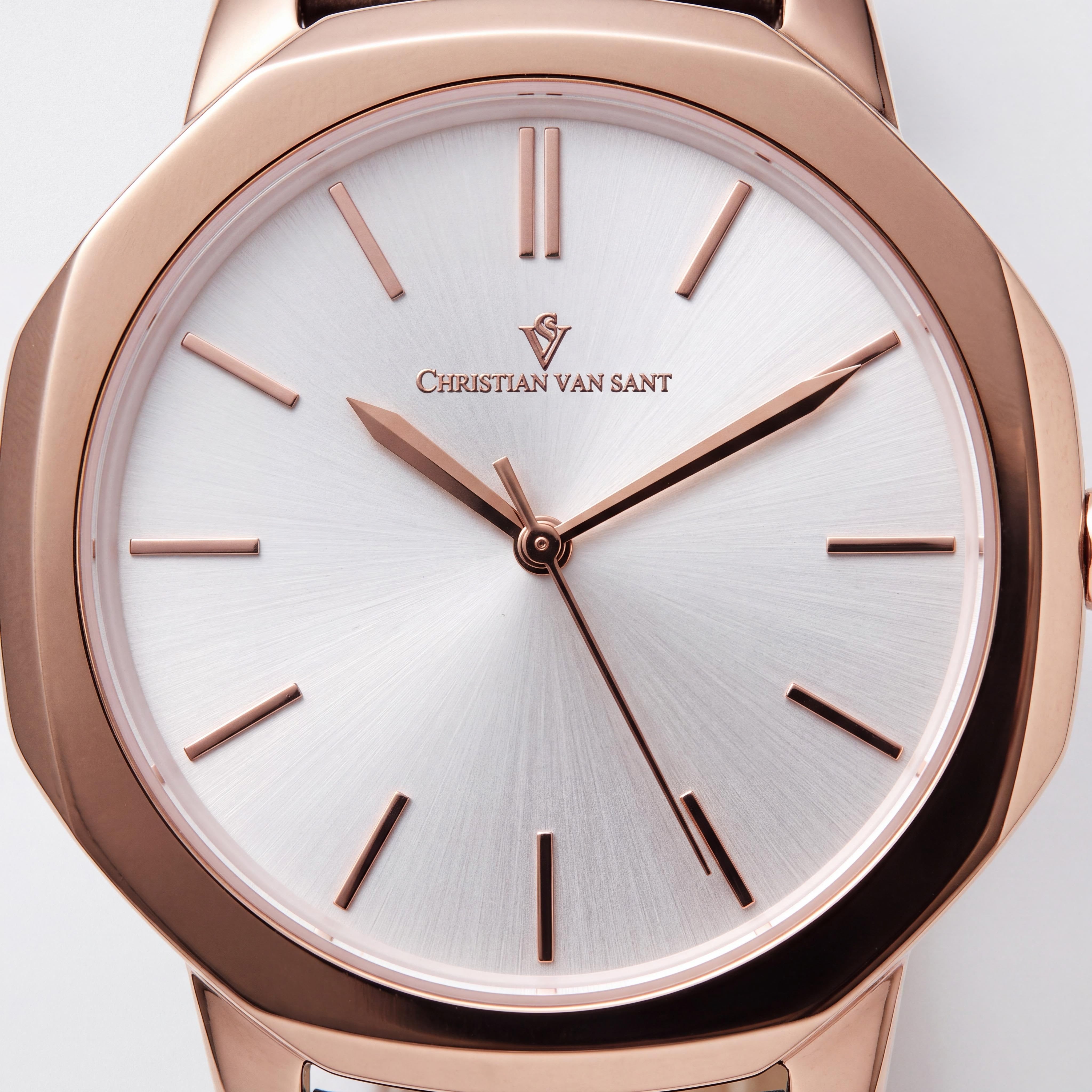 Christian Van Sant CV0503 Women's Quartz Movement Watch, Silver-Tone Dial, Stainless Steel Case, Water Resistant, Photo 2