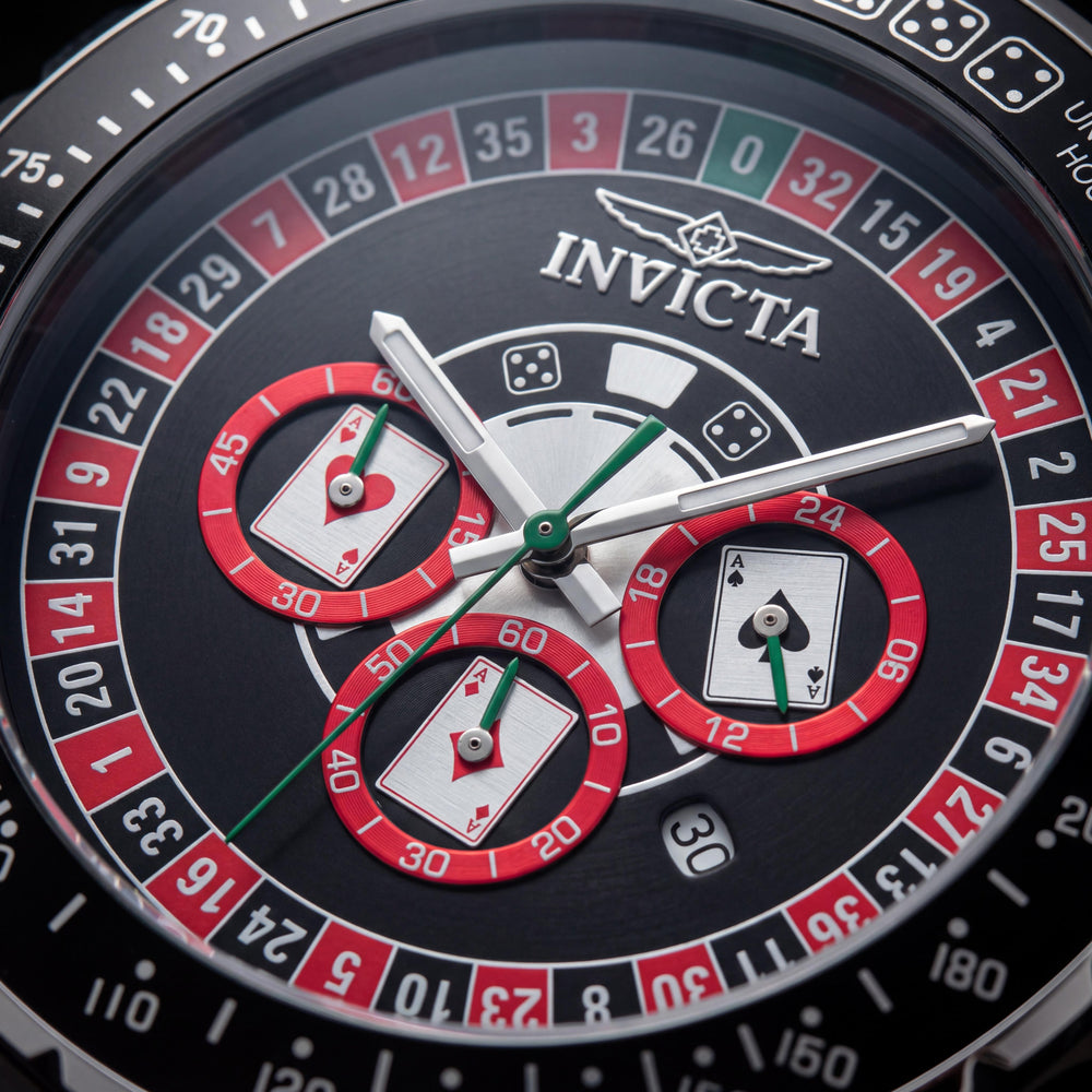 Reloj Invicta Aviator 49849 Unisex con esfera roja, 50 mm, acero inoxidable, cuarzo, resistente al agua, correa de silicona