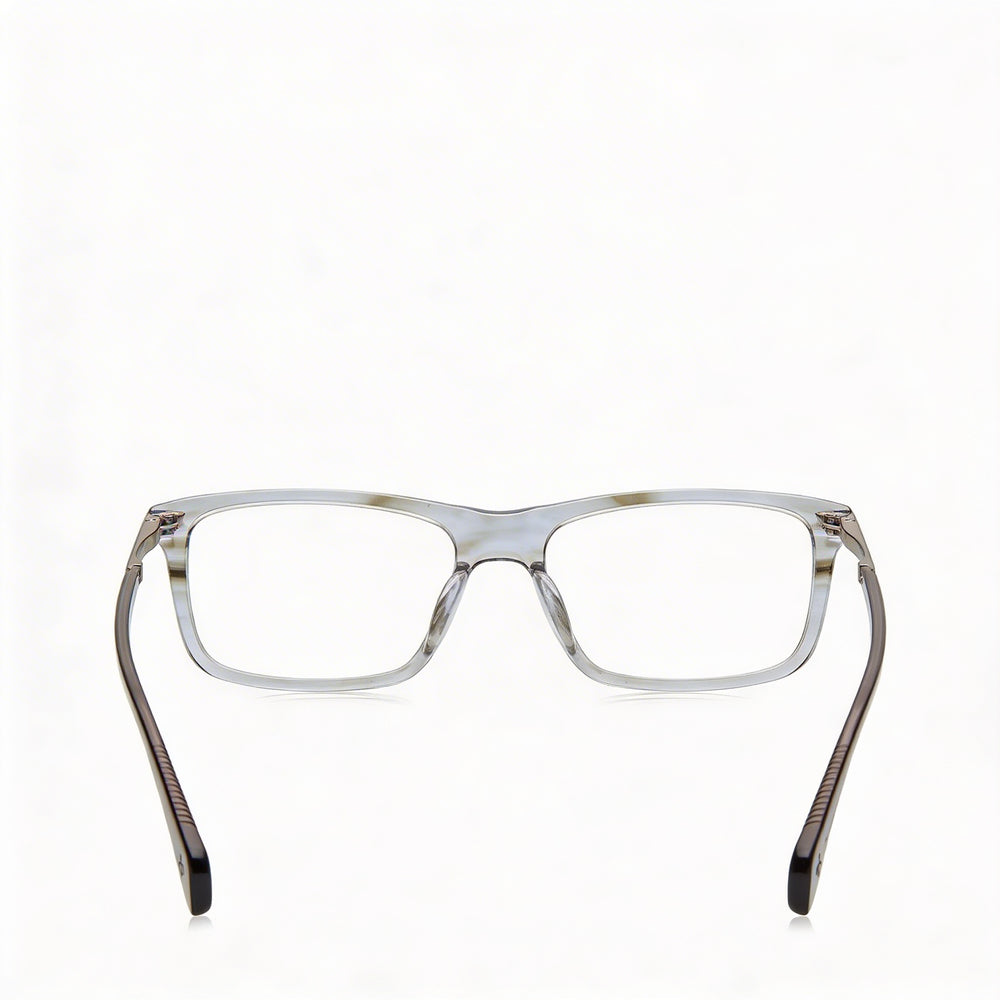 Gafas de Sol de Acetato Modernas Rag & Bone para Hombre con Lentes de Policarbonato en Cuerno Gris - 54 mm