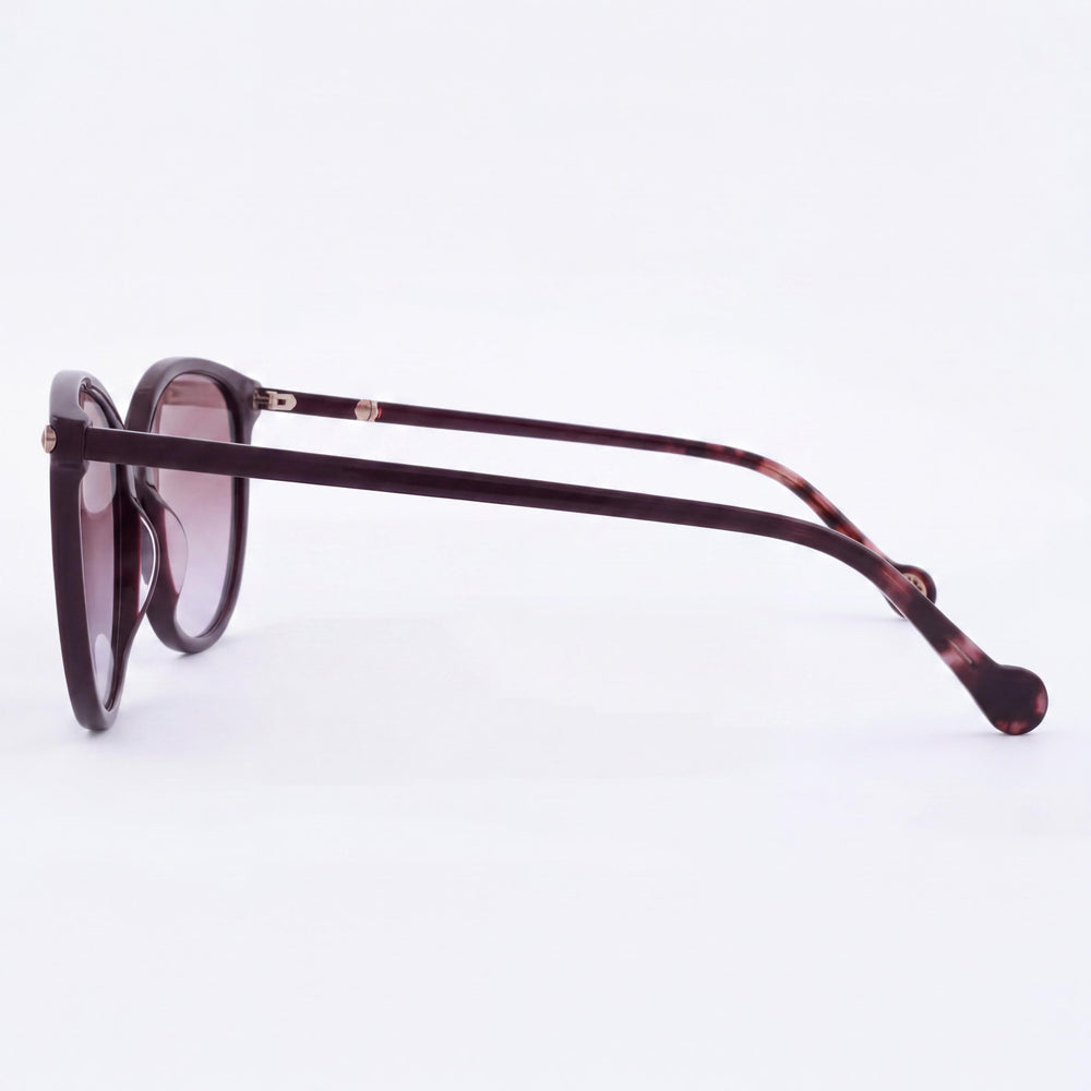 Carolina Herrera Her 0189/G/S Women's Plum Gold Plastic Non-Polarized UV Protection Sunglasses 57mm