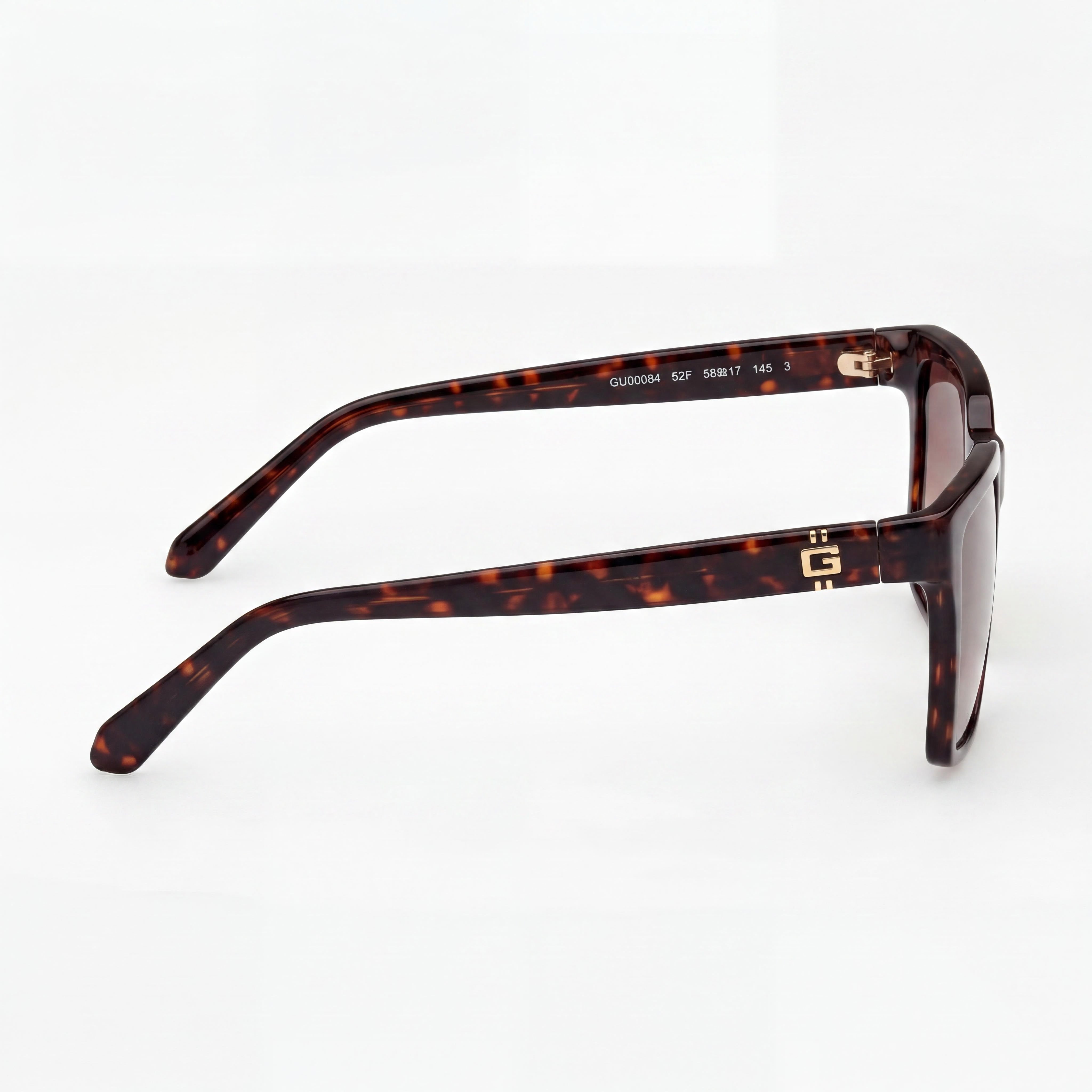 GUESS Unisex Square Full Rim Polarized UV Protection Sunglasses Dark Havana Brown Composite Frame Plastic Lens 145mm, Photo 3