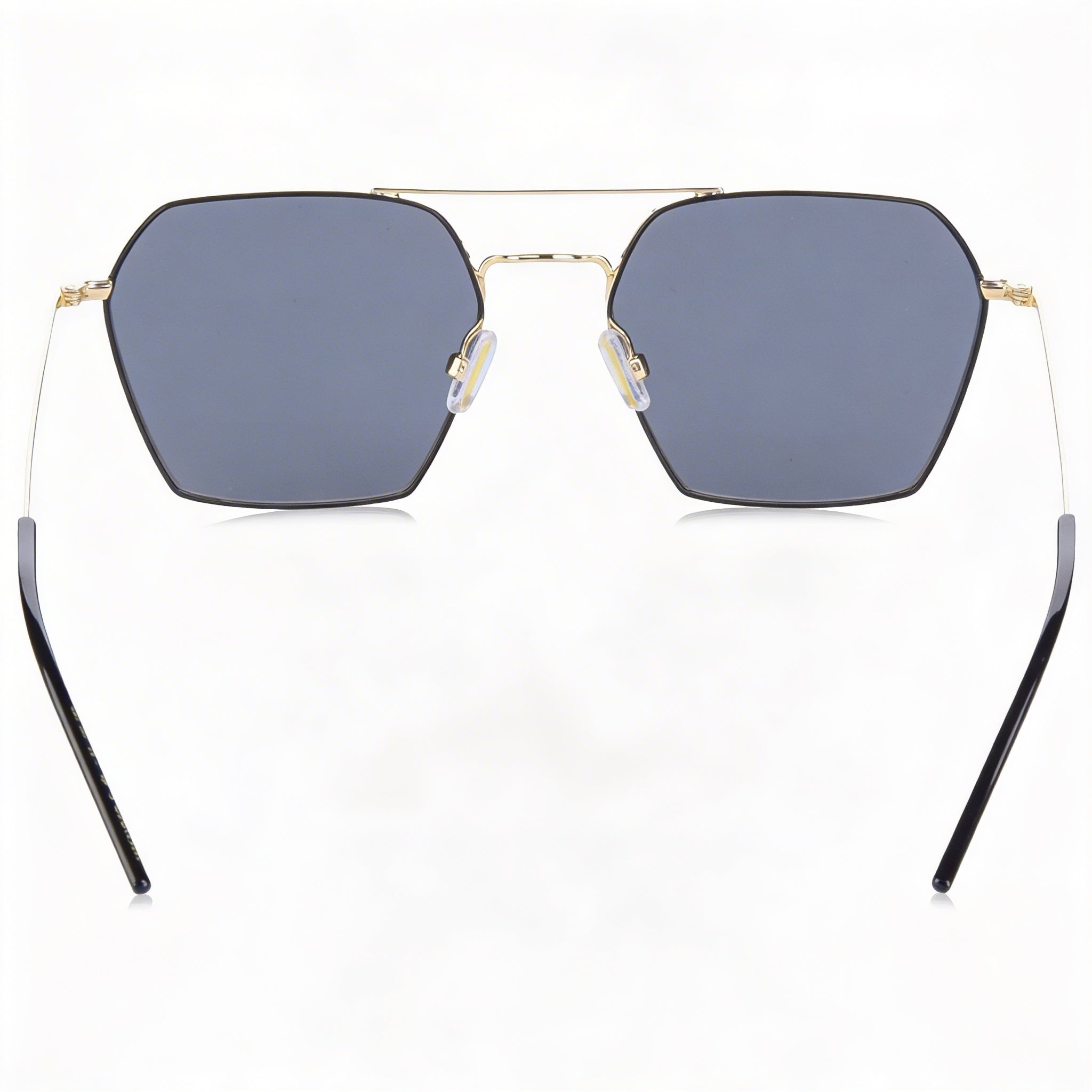 Gafas de sol Hugo Boss Casual de acero inoxidable para mujer con montura dorada y negra y lentes con protección UV dorada y negra de 54 mm, Photo 2
