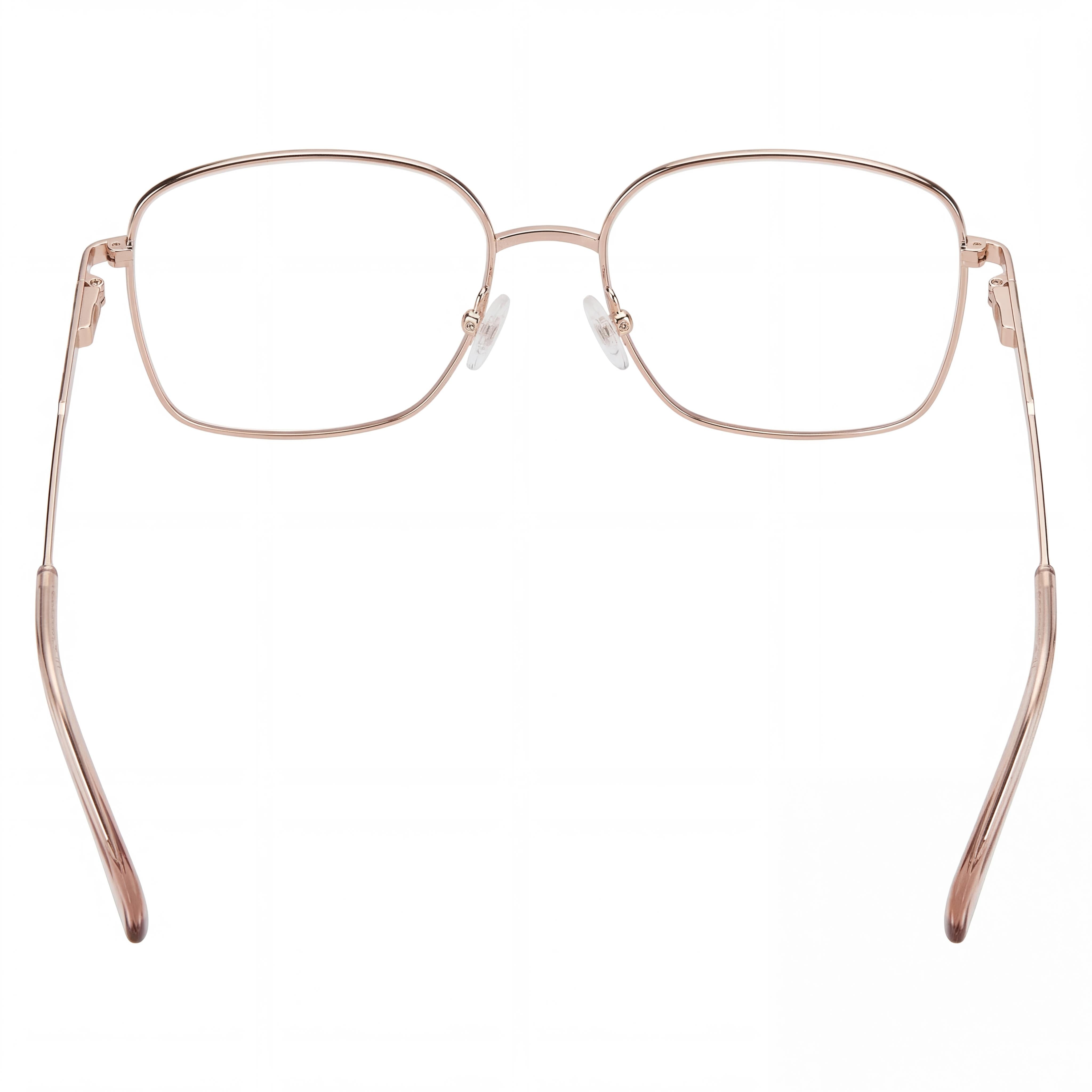 Gafas de sol GANT Ga4145 para mujer, montura de metal oro rosa y rosa claro, lentes de policarbonato transparente, 56-16-140 mm, Photo 3