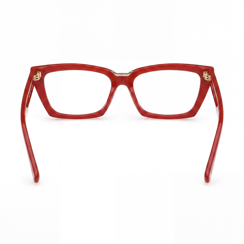 MaxMara MODERNO Women's Sunglasses with Plastic Shiny Dark Red Frame & Shiny Red Lenses 53mm