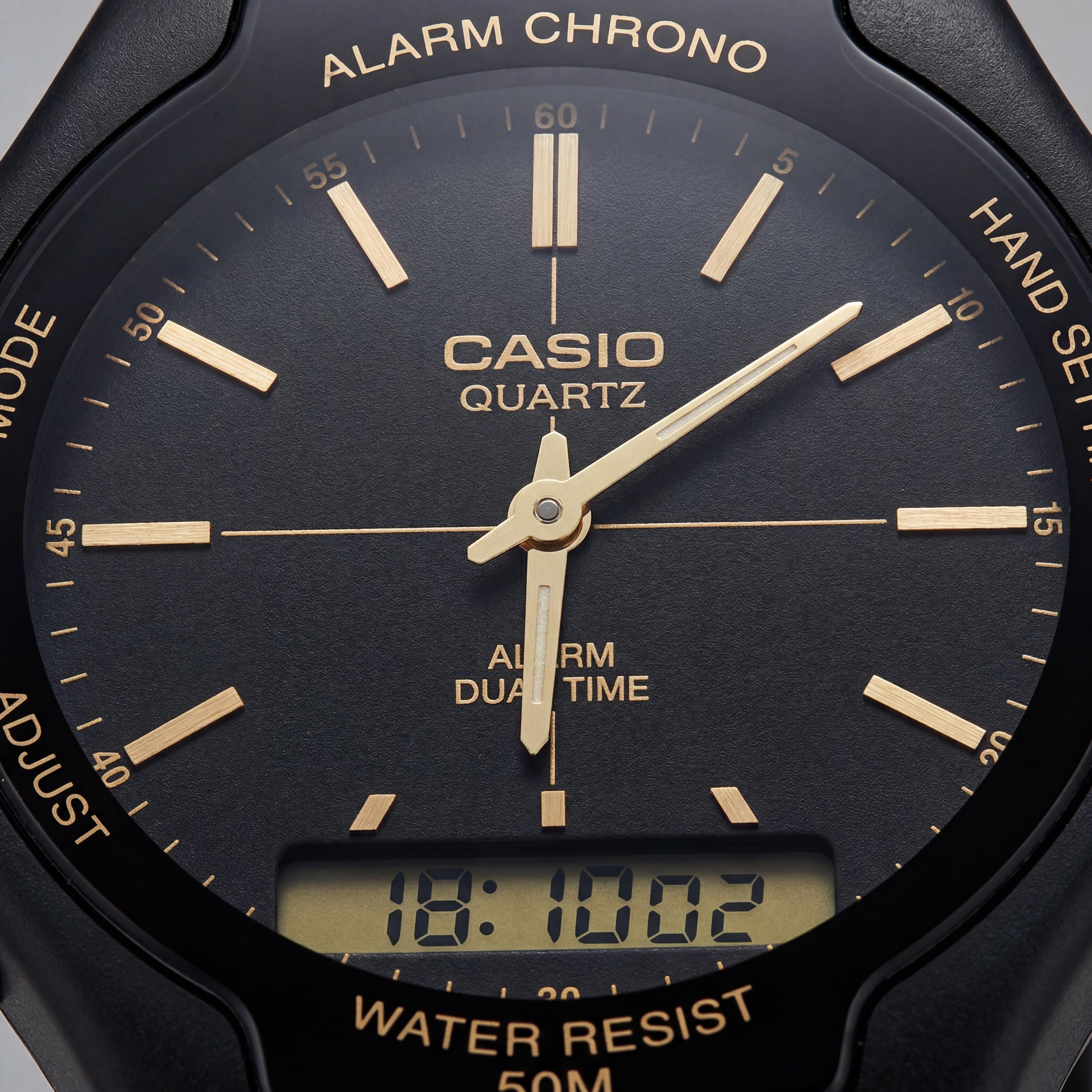 Casio AW-90H-9EVDF Men's Black Resin Quartz Watch, 39mm, Photo 2