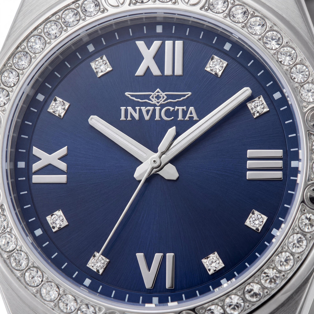 Invicta Specialty 50183 Reloj de pulsera de acero inoxidable con cuarzo unisex, esfera azul, 42 mm