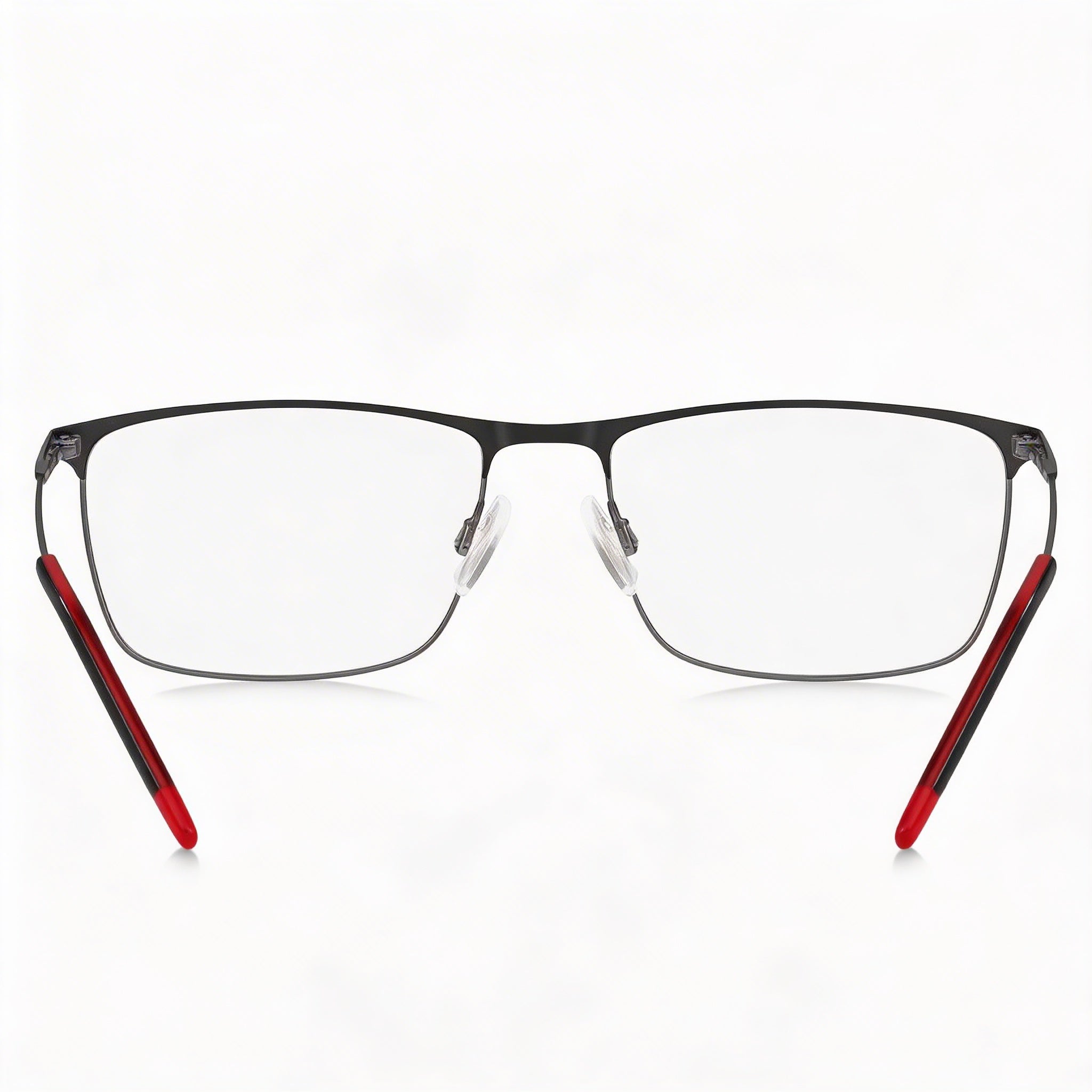 HUGO Hg 1182 Men's Rectangular Stainless Steel Optical Frame Matt Black Dark Roughenium 58-18-145mm, Photo 4