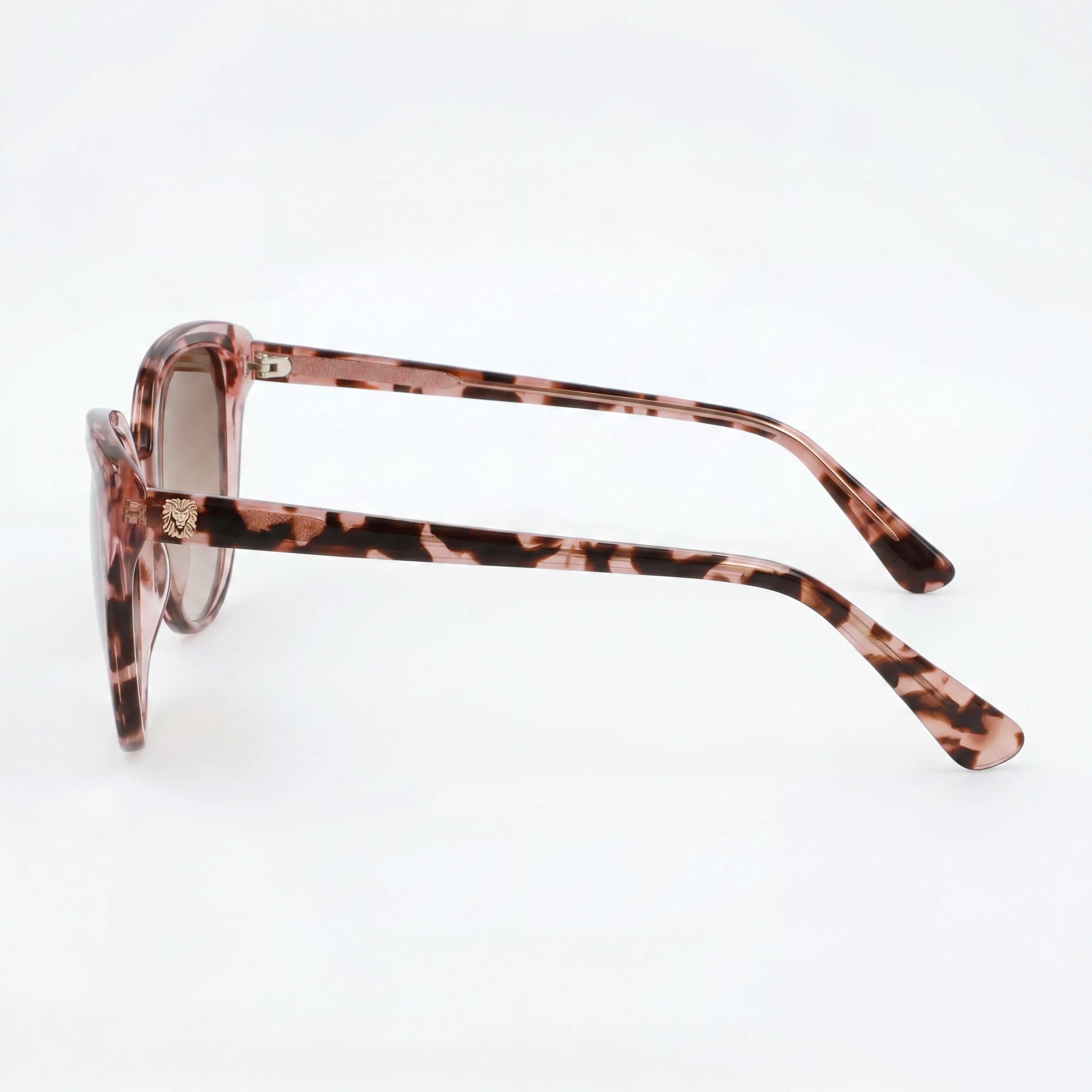 Anne Klein Ak7077 Women's Blush Tortoise Cat-Eye Sunglasses with UV Protection, Brown Gradient Lenses, 54mm, Photo 3