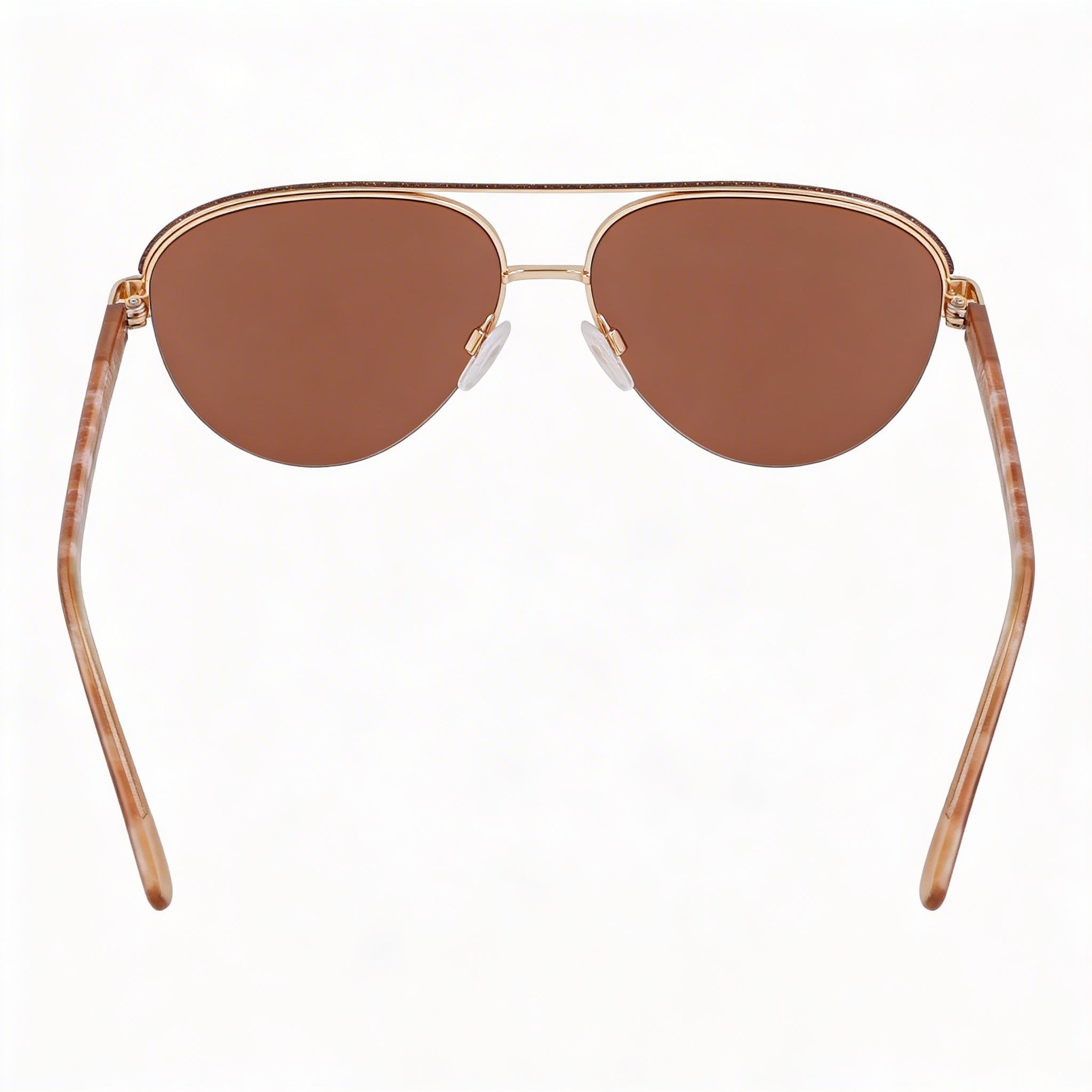 bebe Bb7252 Women's Gold Acetate Eyewear Frame | UV Protected Non-Polarized Lenses 57mm, Photo 3