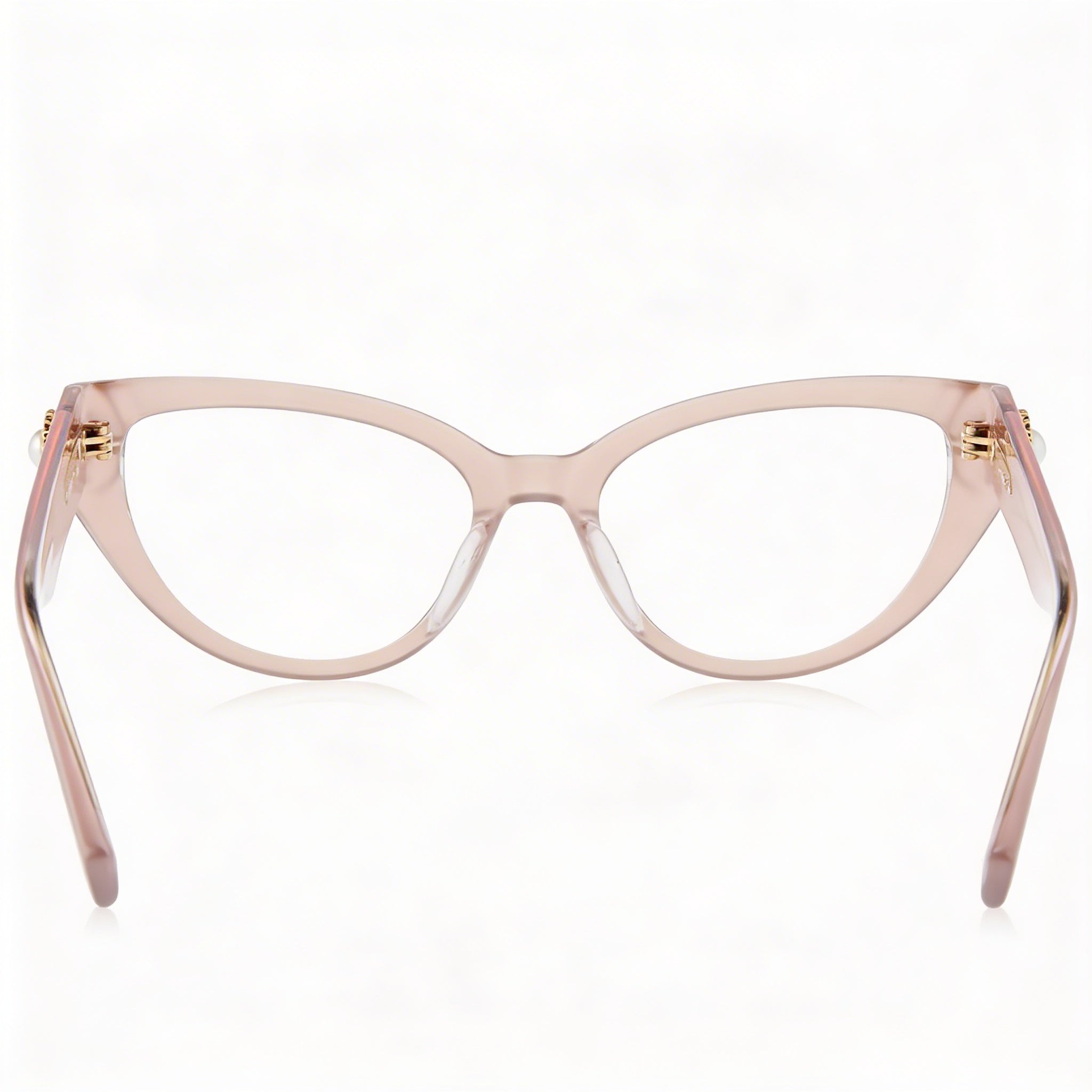 Gafas de sol modernas Moschino para mujer con montura de acetato color piel y lentes de policarbonato de 52 mm de ancho., Photo 3