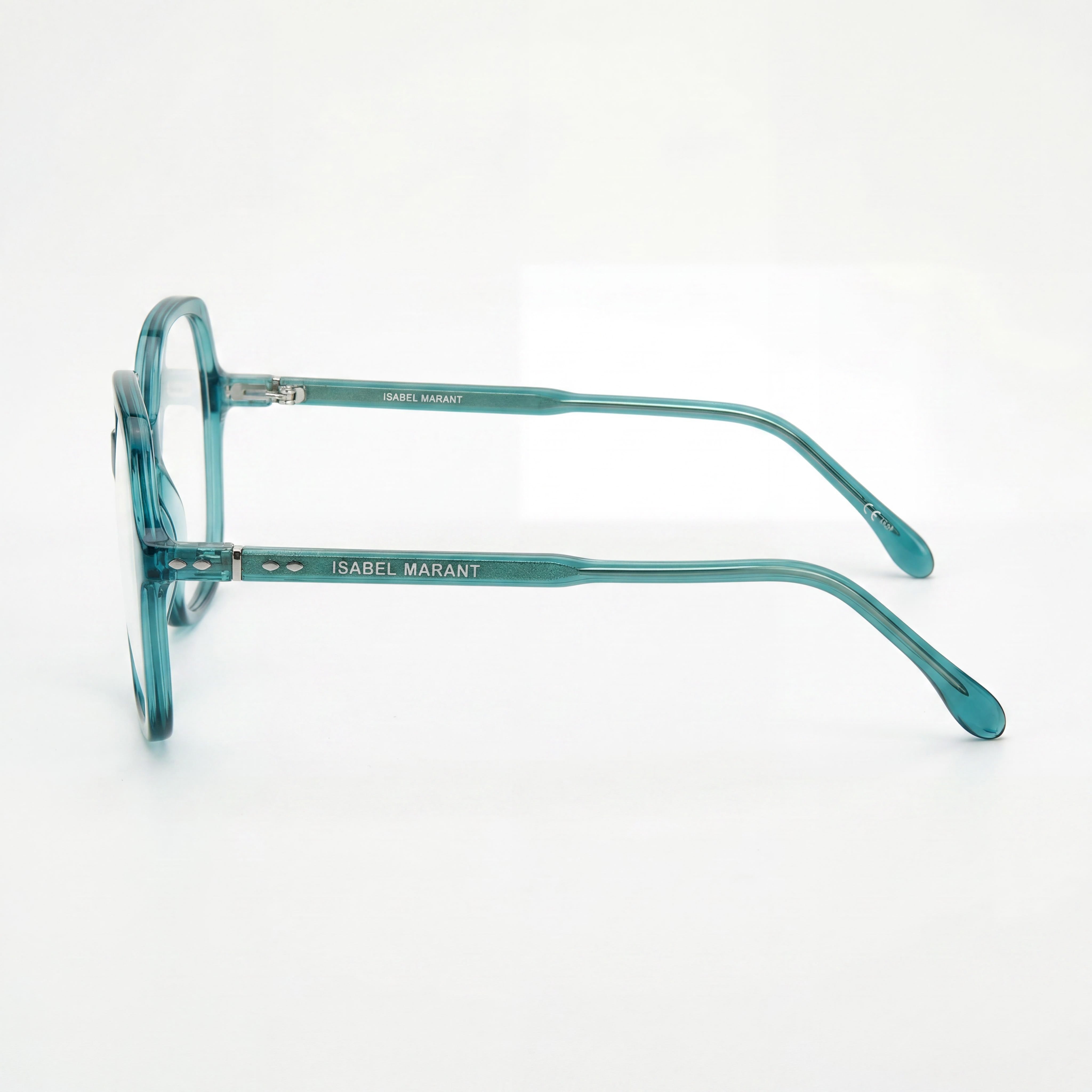 Isabel Marant Im 0087 Women's Teal Sunglasses with Acetate Frame and Polycarbonate Lenses, 54mm Lens Width, Photo 3