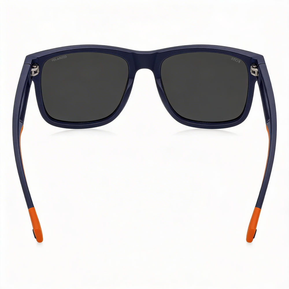 Hugo Boss BOSS 1496/S Classic Unisex UV Protect ECO POLYAMIDE Sunglasses Matte Blue Orange Grey 55mm