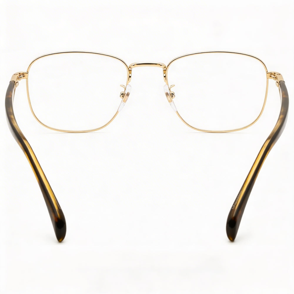 Gafas David Beckham DB 1138 para hombre con montura metálica y lentes de policarbonato transparente (52-20-145 mm)