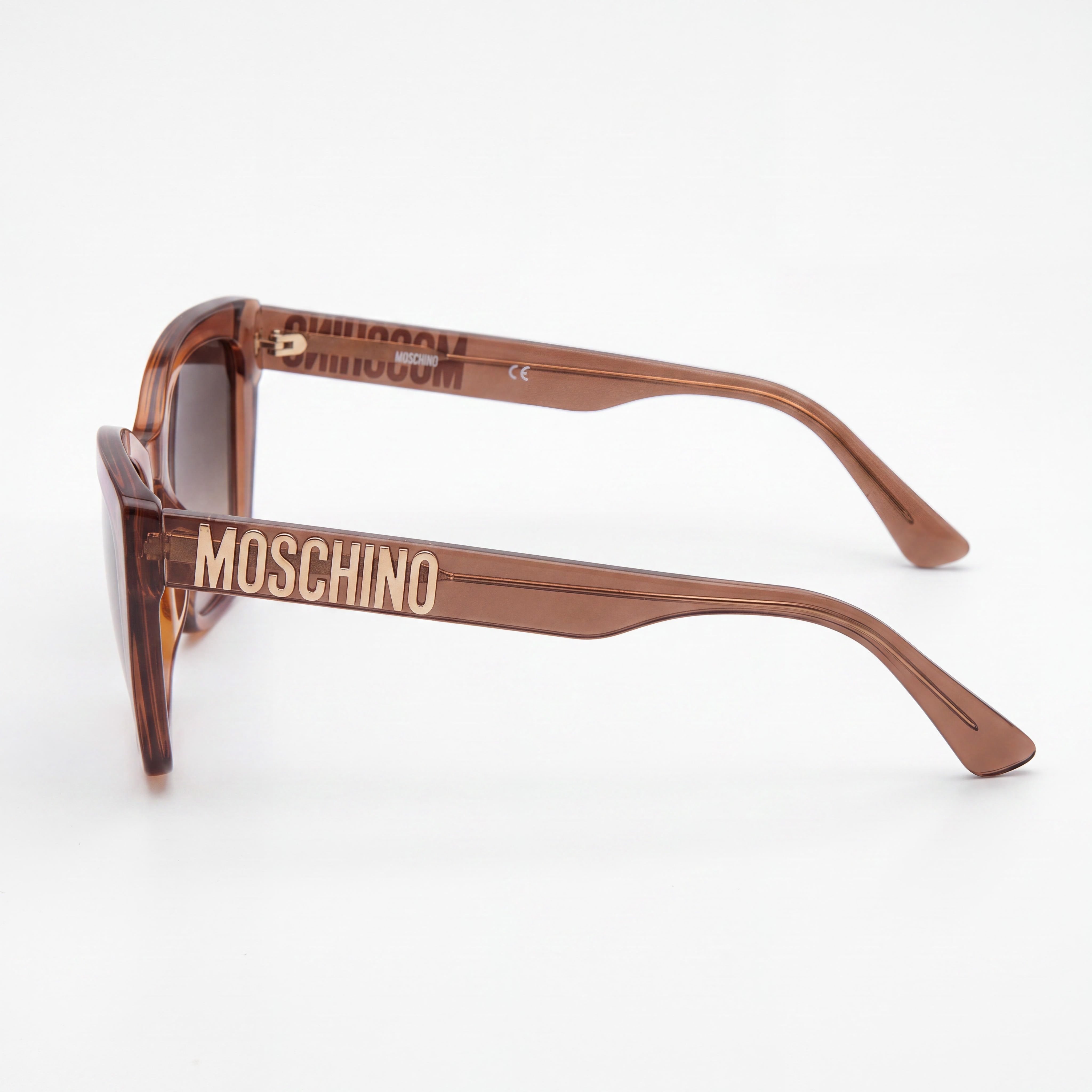 Gafas de sol rectangulares de acetato Moschino para mujer MOS155/S Marrón Naranja 55mm, Photo 3