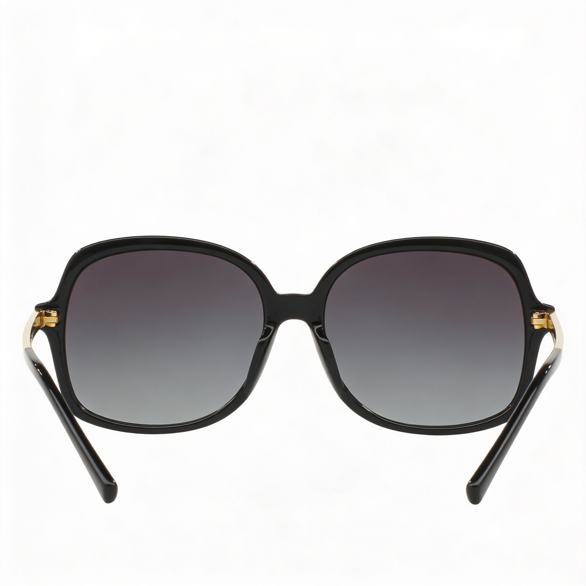 Gafas de sol Michael Kors Mk2024 Adrianna I unisex, montura de composite con degradado gris claro, color negro, dorado y gris claro, 57 mm, Photo 3