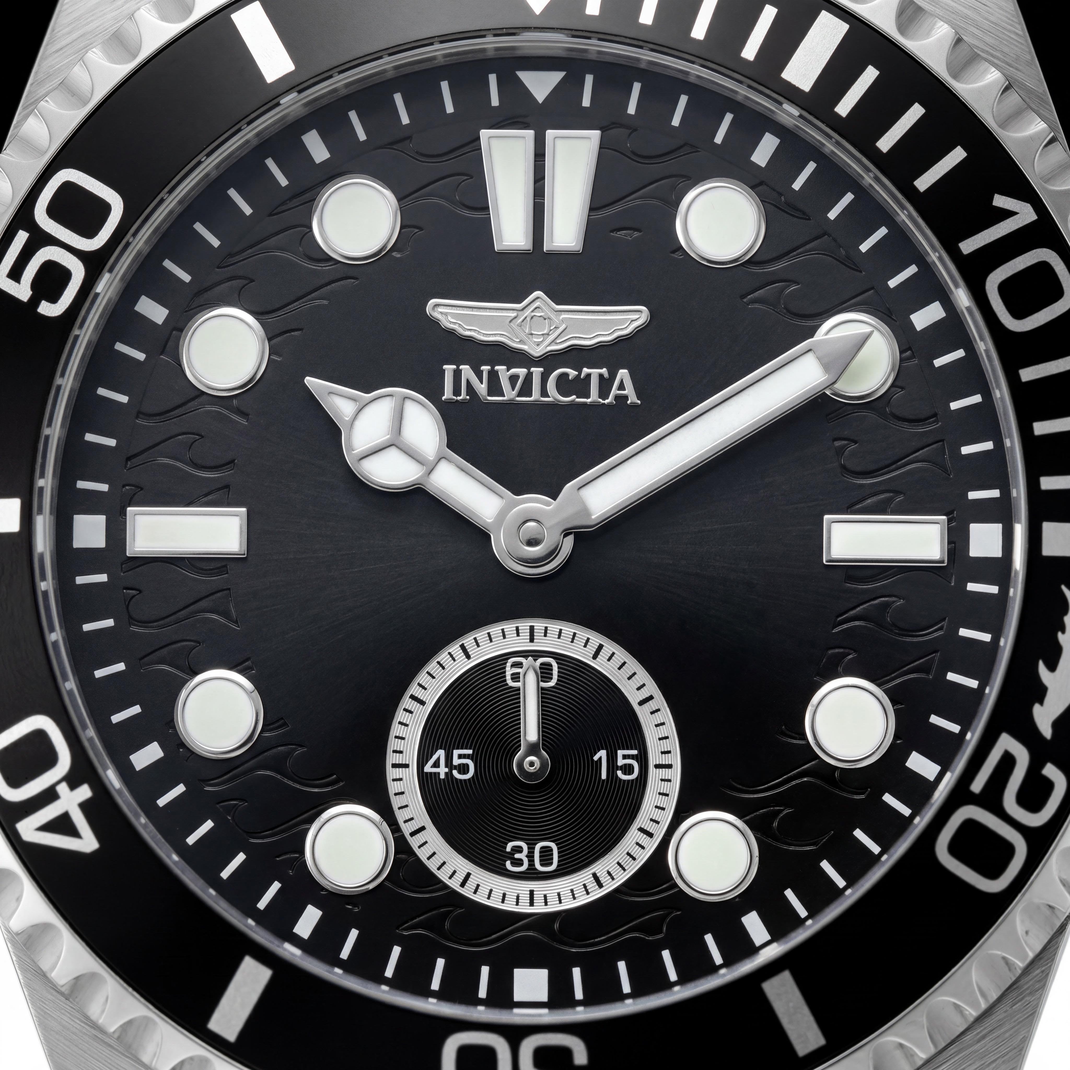Invicta Pro Diver 49431 Unisex Quartz Stainless Steel Bracelet Silver Grey Dial 10 ATM Water Resistant 43mm Watch, Photo 2