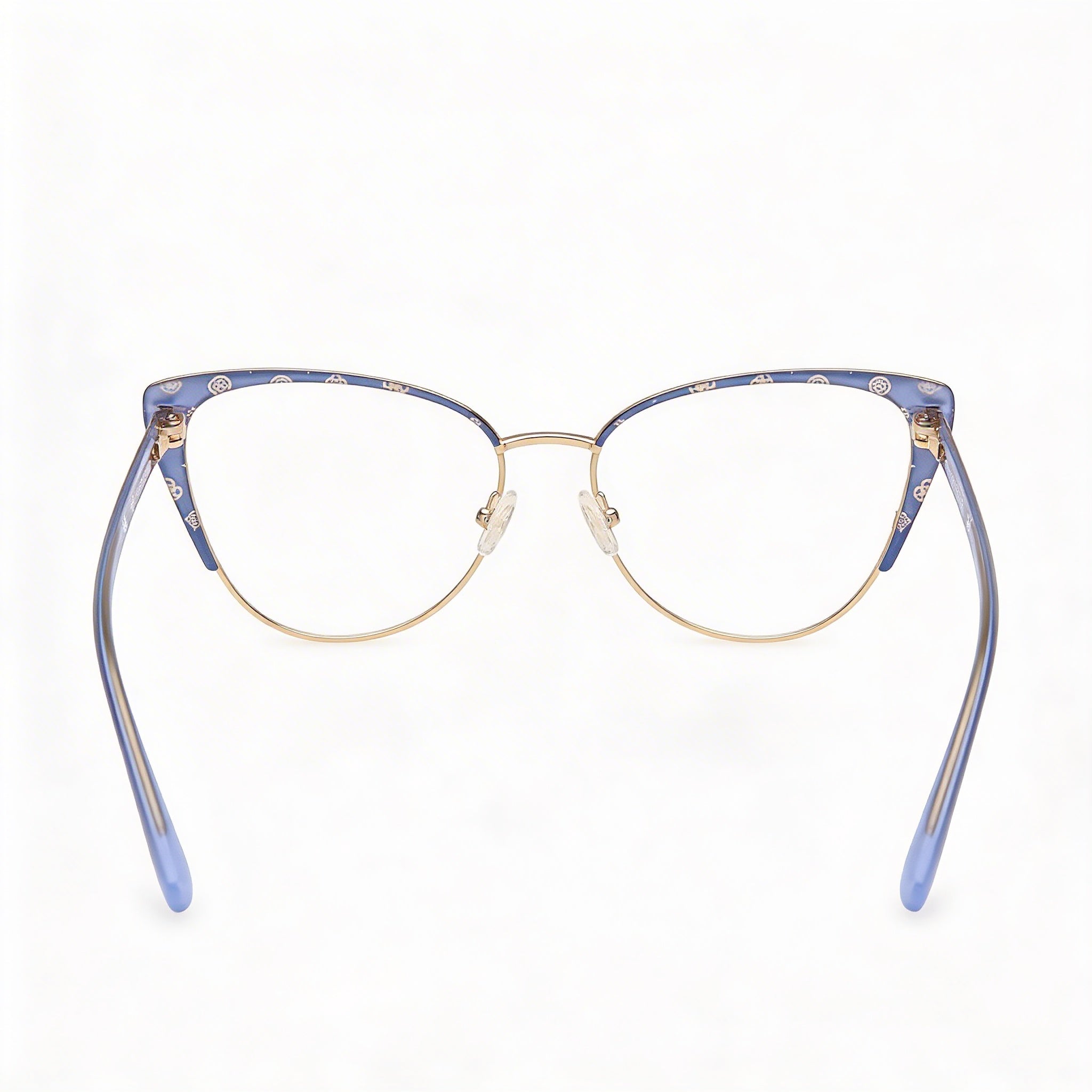 Gafas GUESS Gu50121 para mujer, de metal, polarizadas, con lentes multicolor, montura azul mate y azul brillante, 55 mm, Photo 3